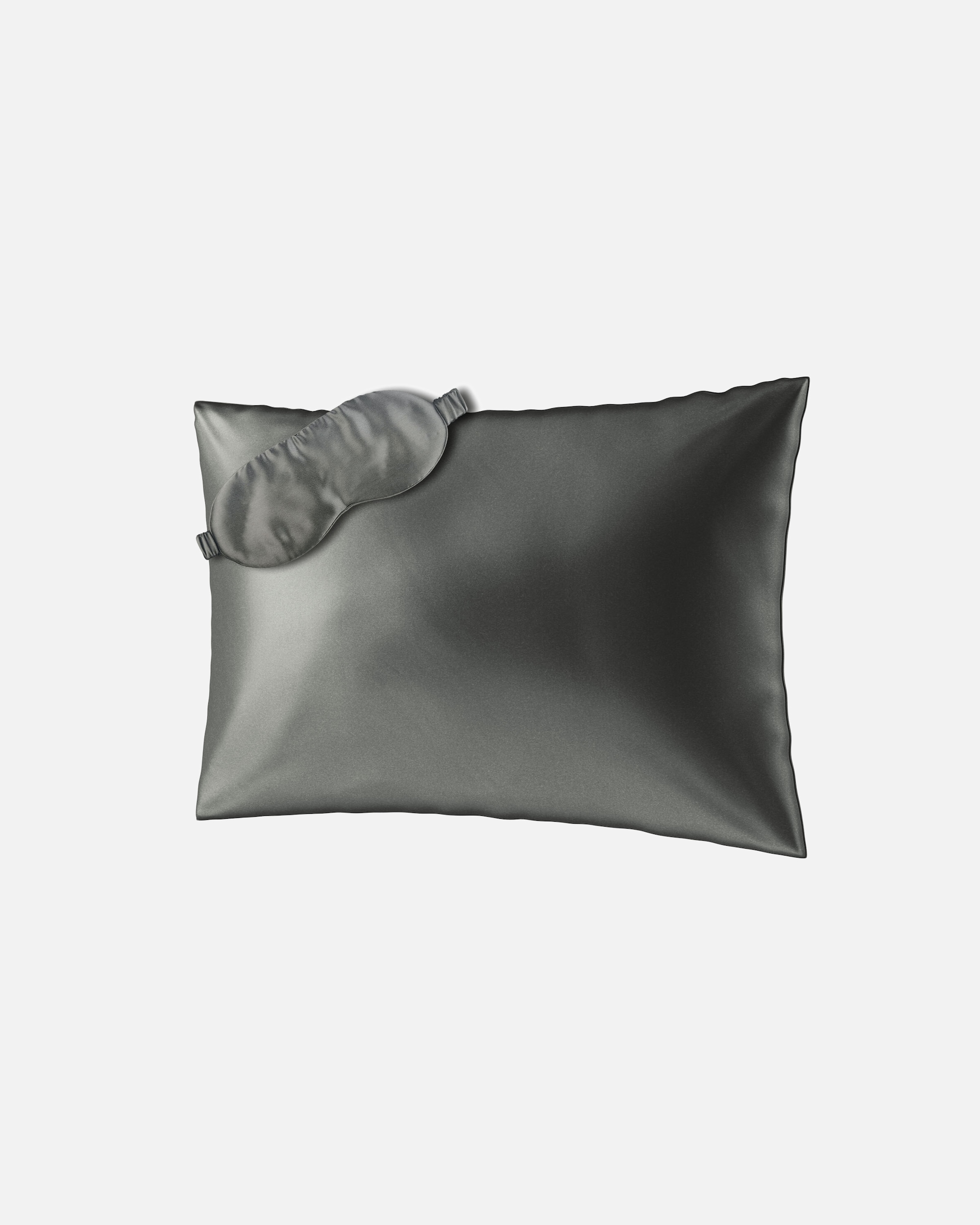 Kussen voor AiloriaBEAUTY SLEEP SET (50X70) Zijden kussensloop en slaapmaskerantraciet
