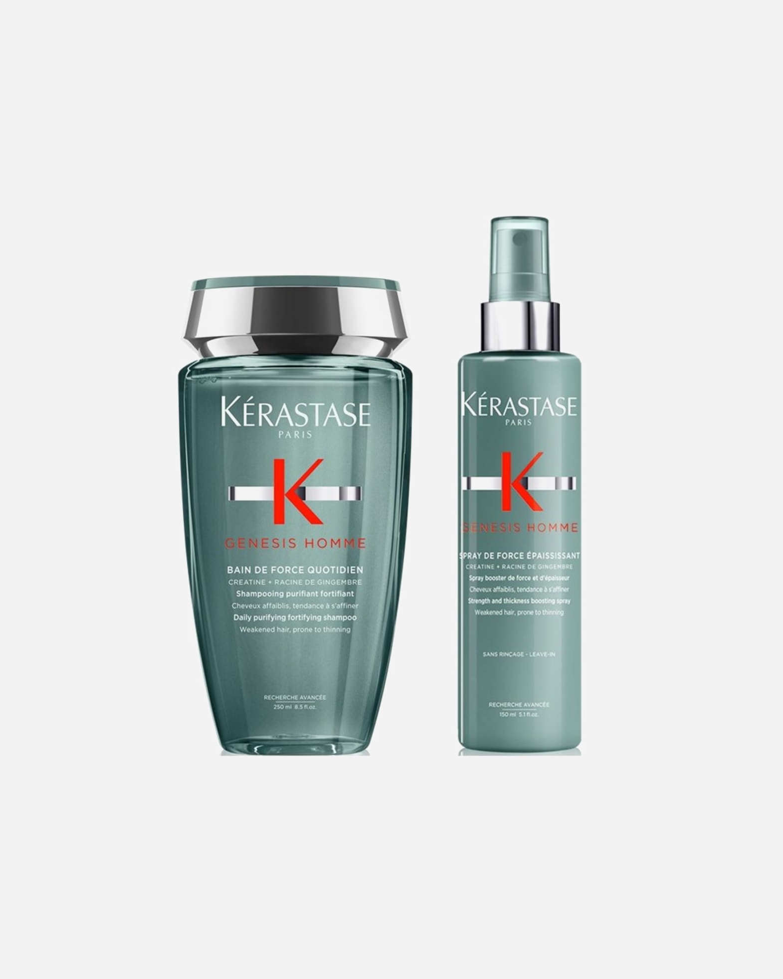 Haarverzorgingsset voor KérastaseGenesis HOMME Set Spray (Bain de Force/ Spray Recuperateur)1 stuk