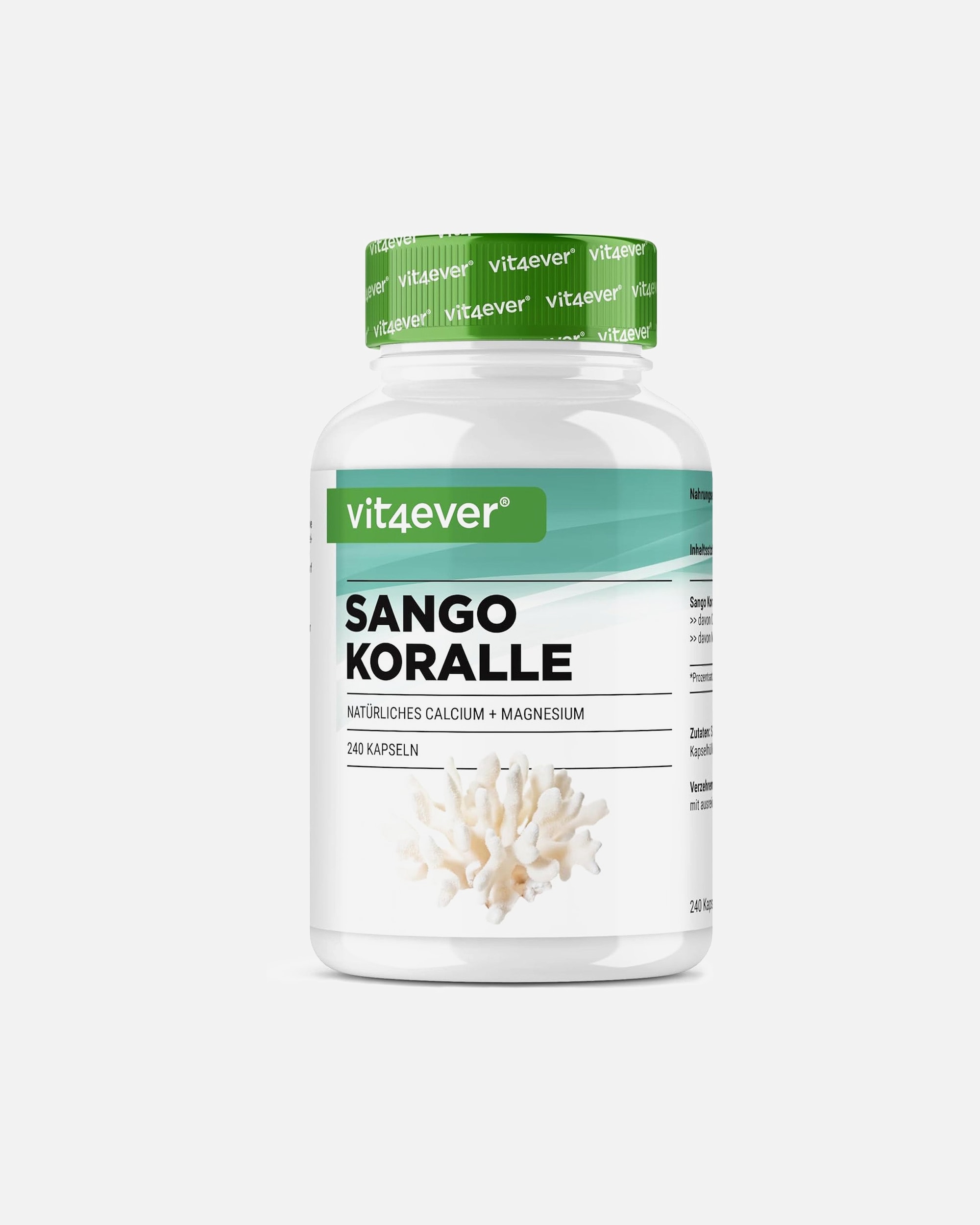 Voedingssupplement voor UnisexVit4everDefault Brand LineSango Zeekoraal Calcium & Magnesium uit Okinawa240 capsules