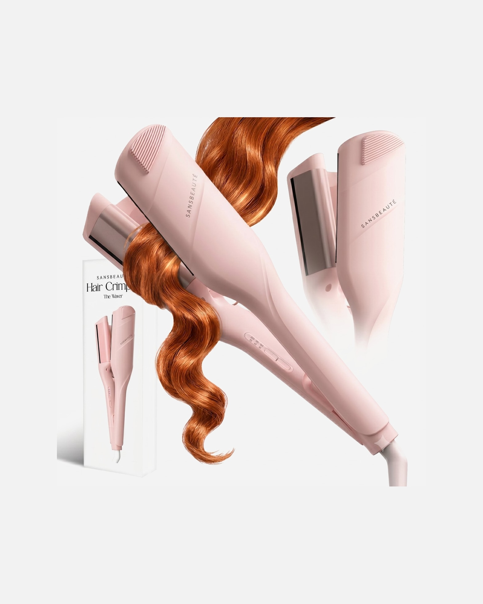 Krultang voor SansbeauteDefault Brand LineWave Krultang 32mm - Wafeltang - Keramische Haarkruller - Beach Waves - Mermade Hair Waves - Wavy Hair - Hair Curler1 Piece