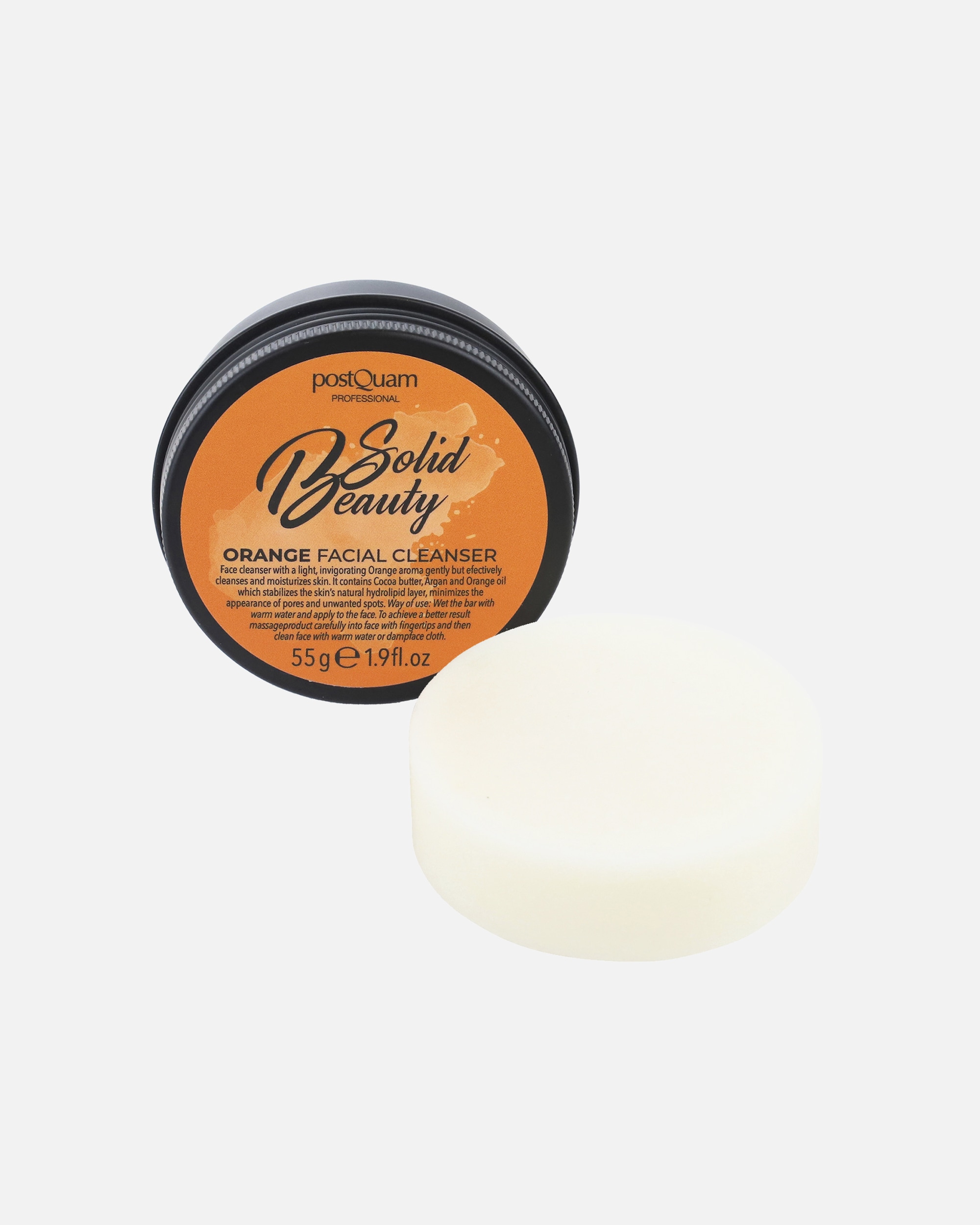 Reinigingscrème voor UnisexPostquamOrange Solid Gezichtsreiniger .Orange Solid Gezichtsreiniger .