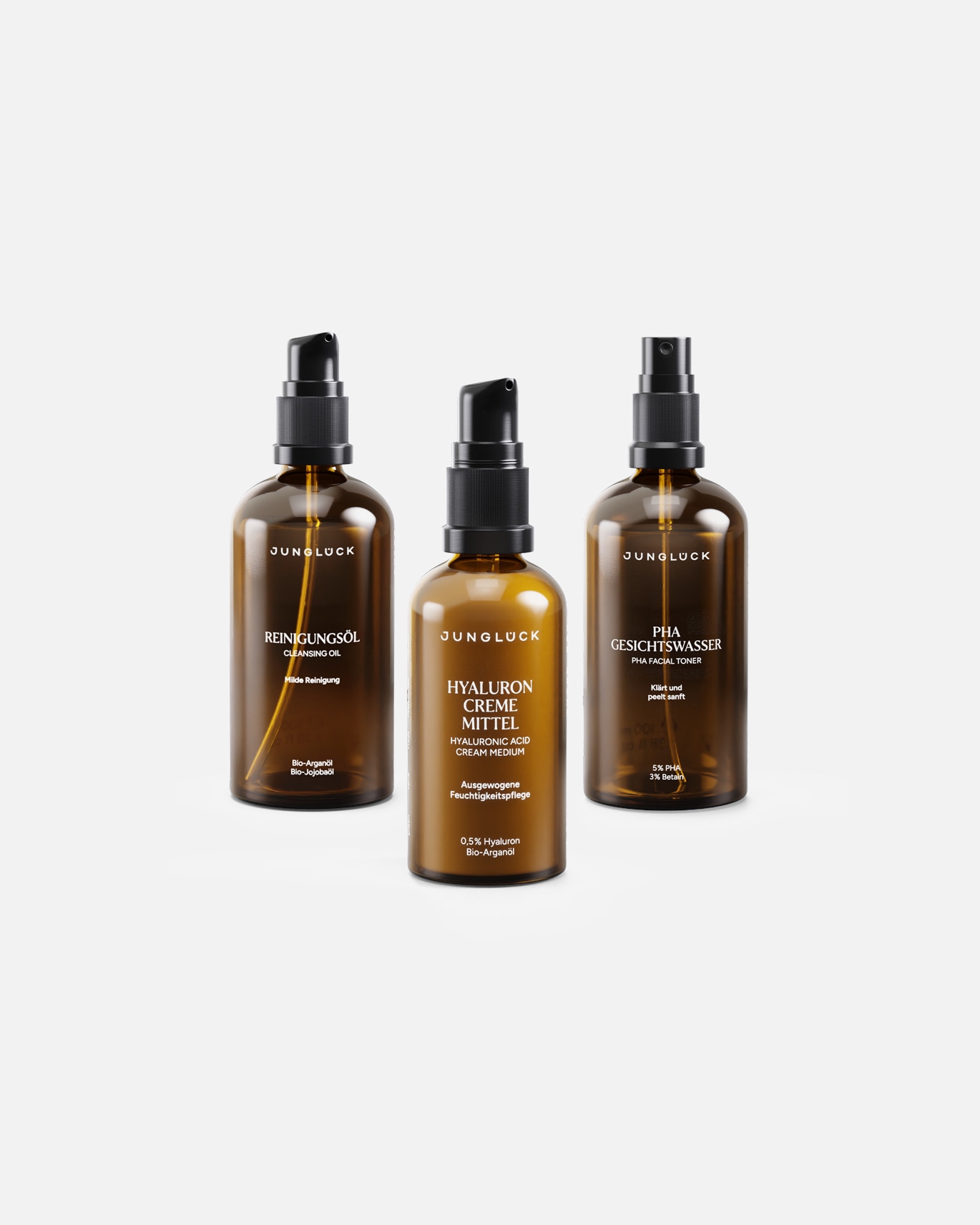 Gezichtsverzorgingsset voor UnisexJunglückBasisverzorging gemengde huid cadeauset250 ml