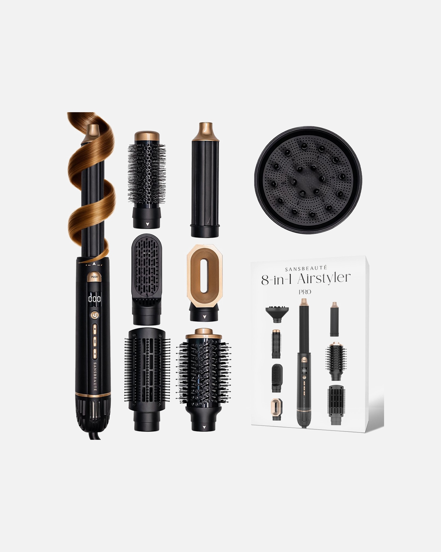 Multifunctioneel apparaat voor UnisexSansbeauteDefault Brand Line8 in 1 Airstyler1 Piece