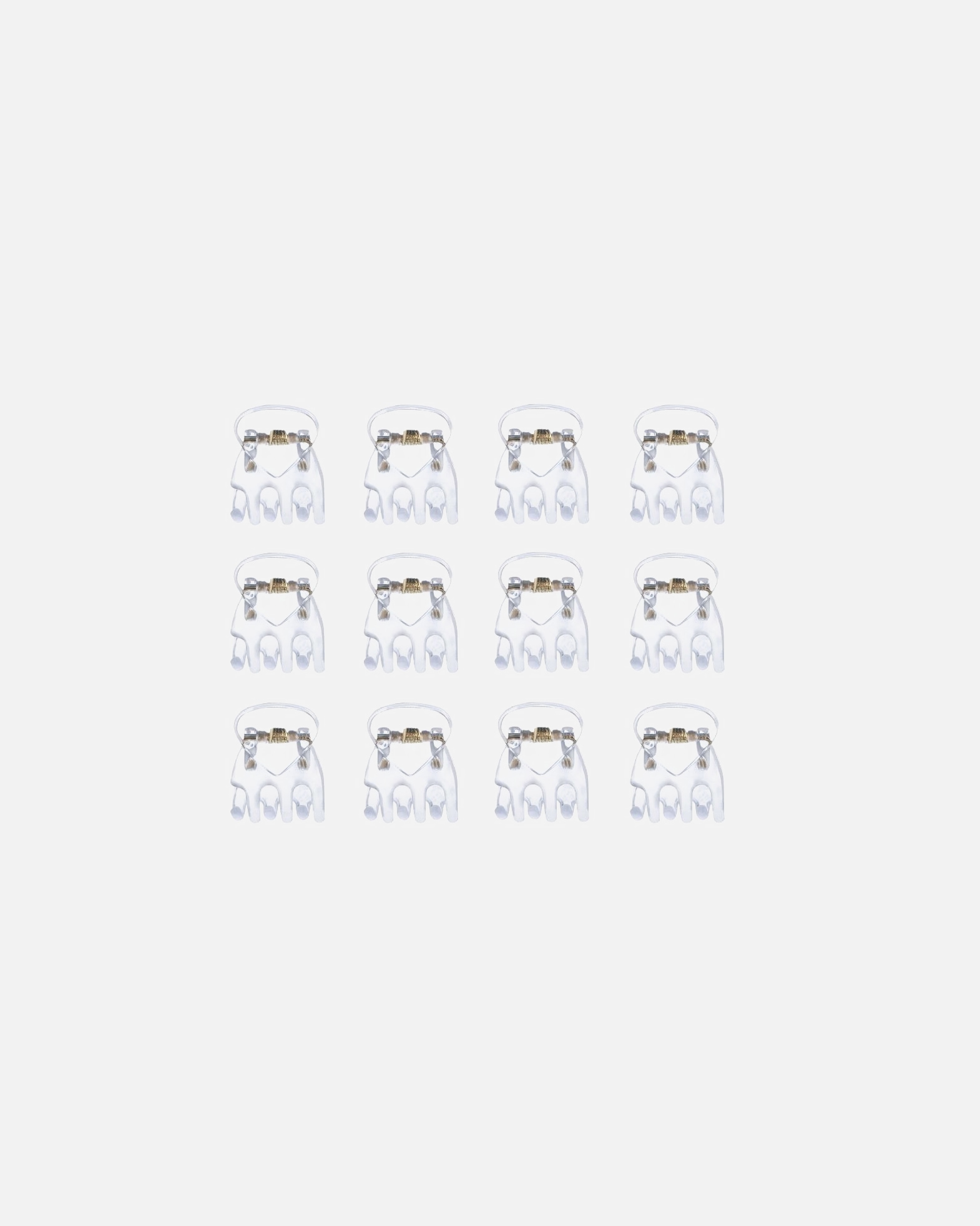 Haarklem voor UnisexSOHOLucca mini haarclipTransparant