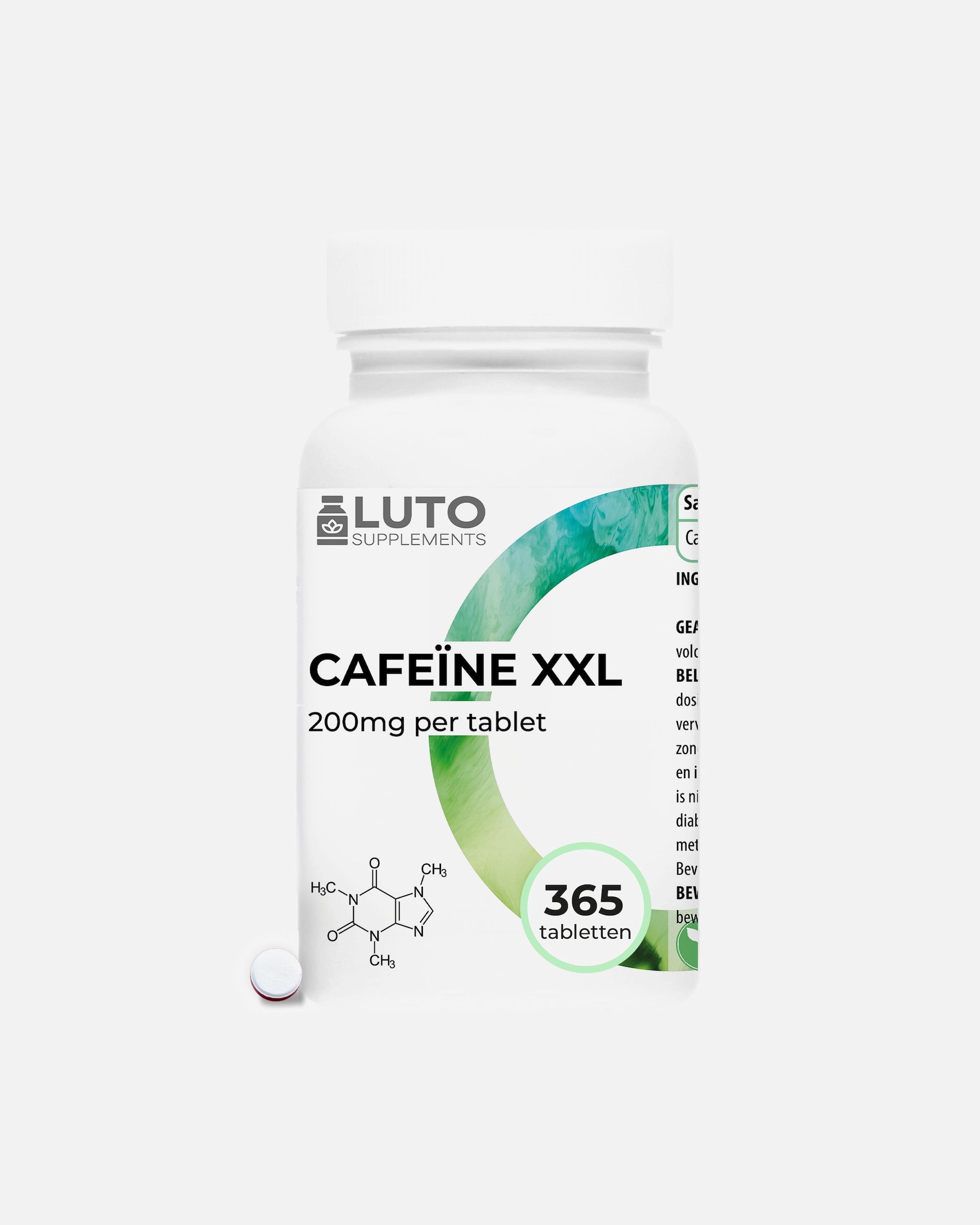 Voedingssupplement voor UnisexLUTO SUPPLEMENTSDefault Brand LineCafeïne XXL365 tabletten