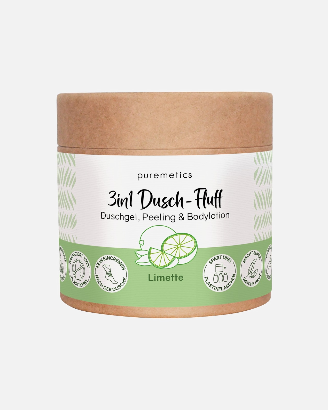 Lichaamsscrub voor puremeticsDouche Fluff Limoen250 g