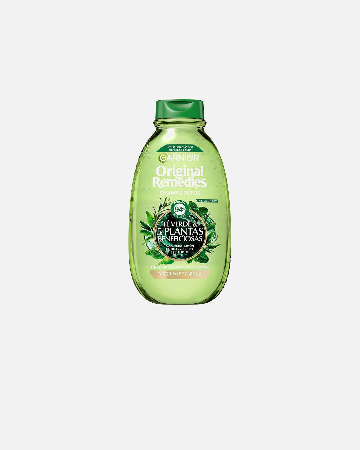 Haarshampoo voor UnisexGarnierORIGINAL REMEDIES groene thee shampoo en 5 heilzame planten400 ml