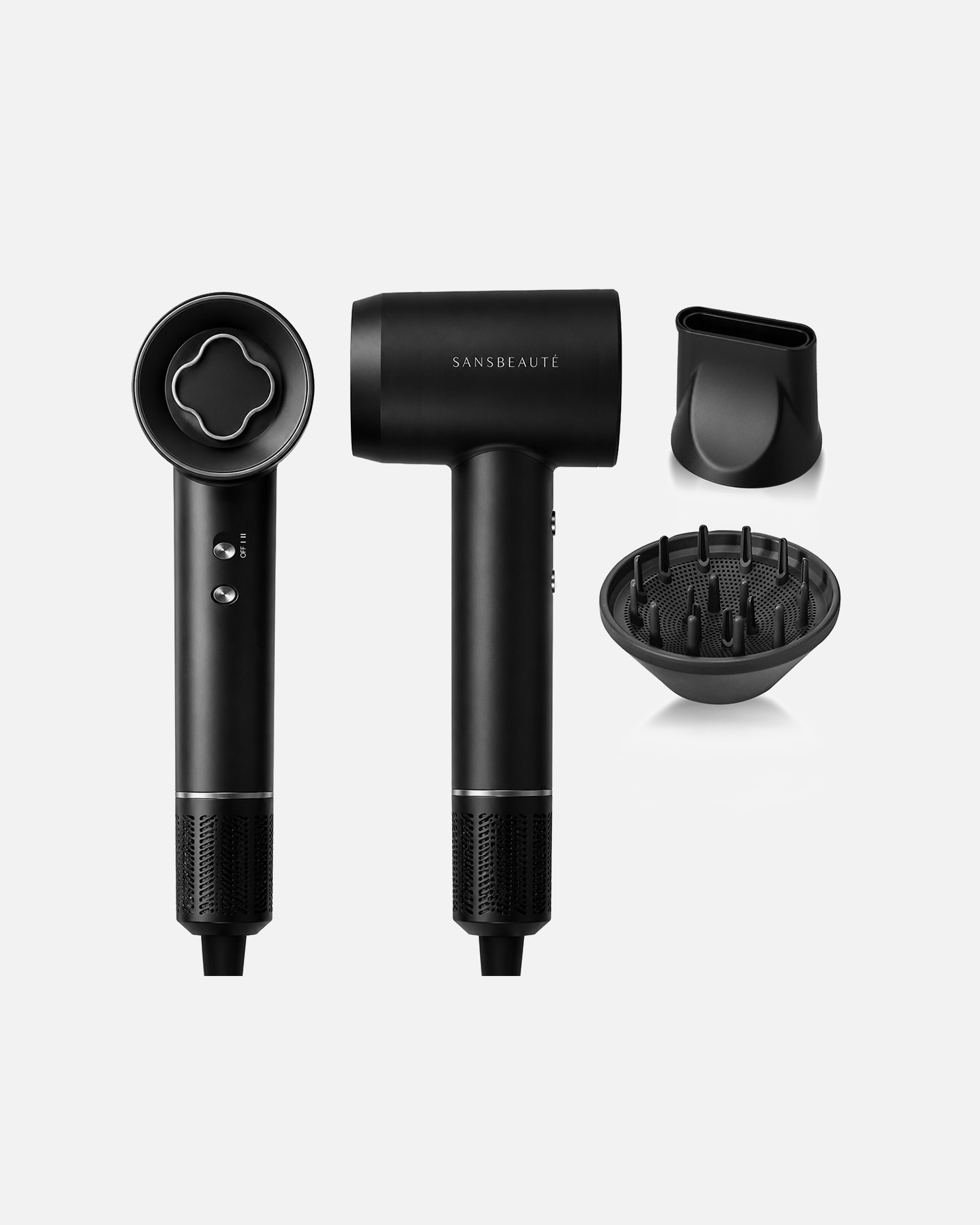 Haardroger voor UnisexSansbeauteDefault Brand LineFöhn met Diffuser - Haardroger - Hair Blow Dryer1 Piece