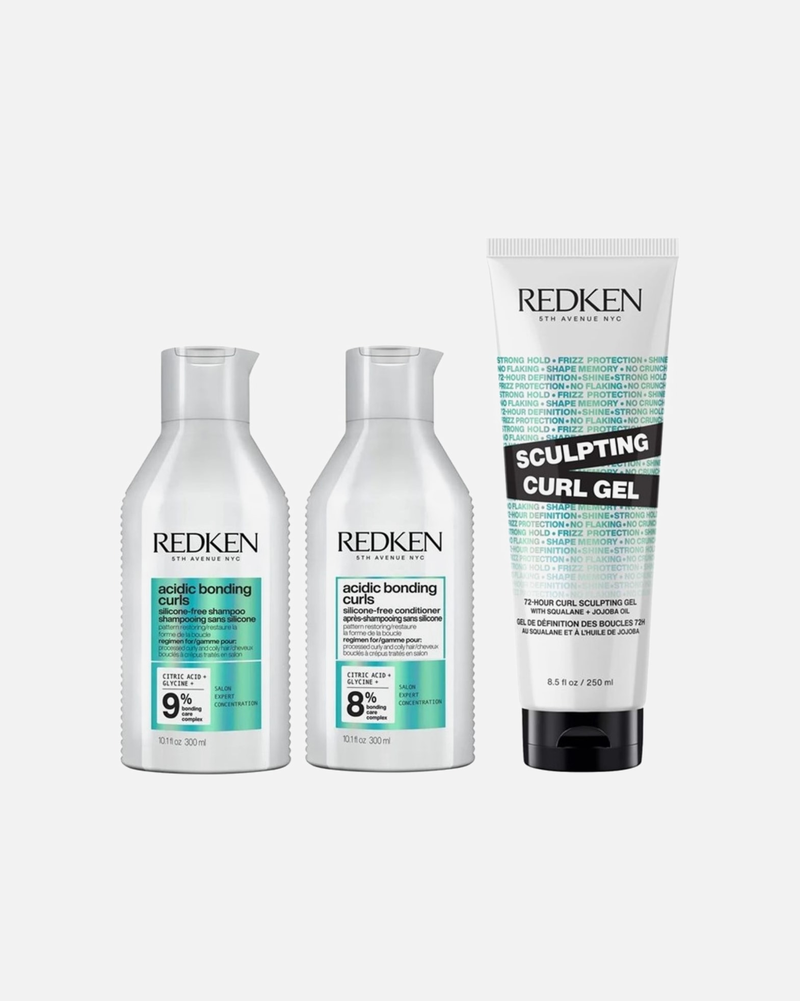 Haarverzorgingsset voor RedkenAcidic Bonding CURLS Bundle Gel1 stuk