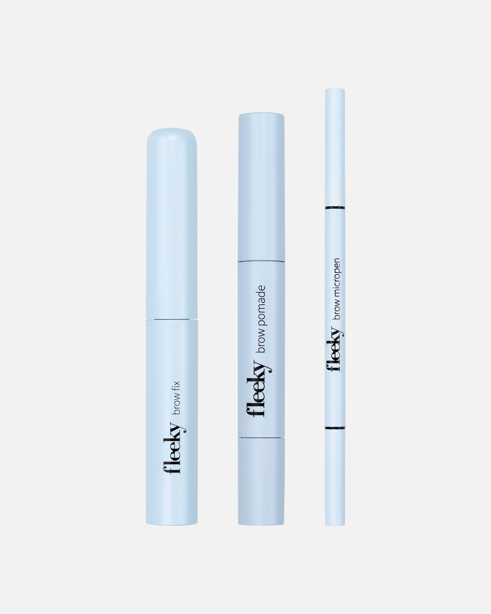 Wenkbrauw make-up set voor UnisexFleekyBrow Set - Volledige 3-delige wenkbrauwverzorgingssetlight brown