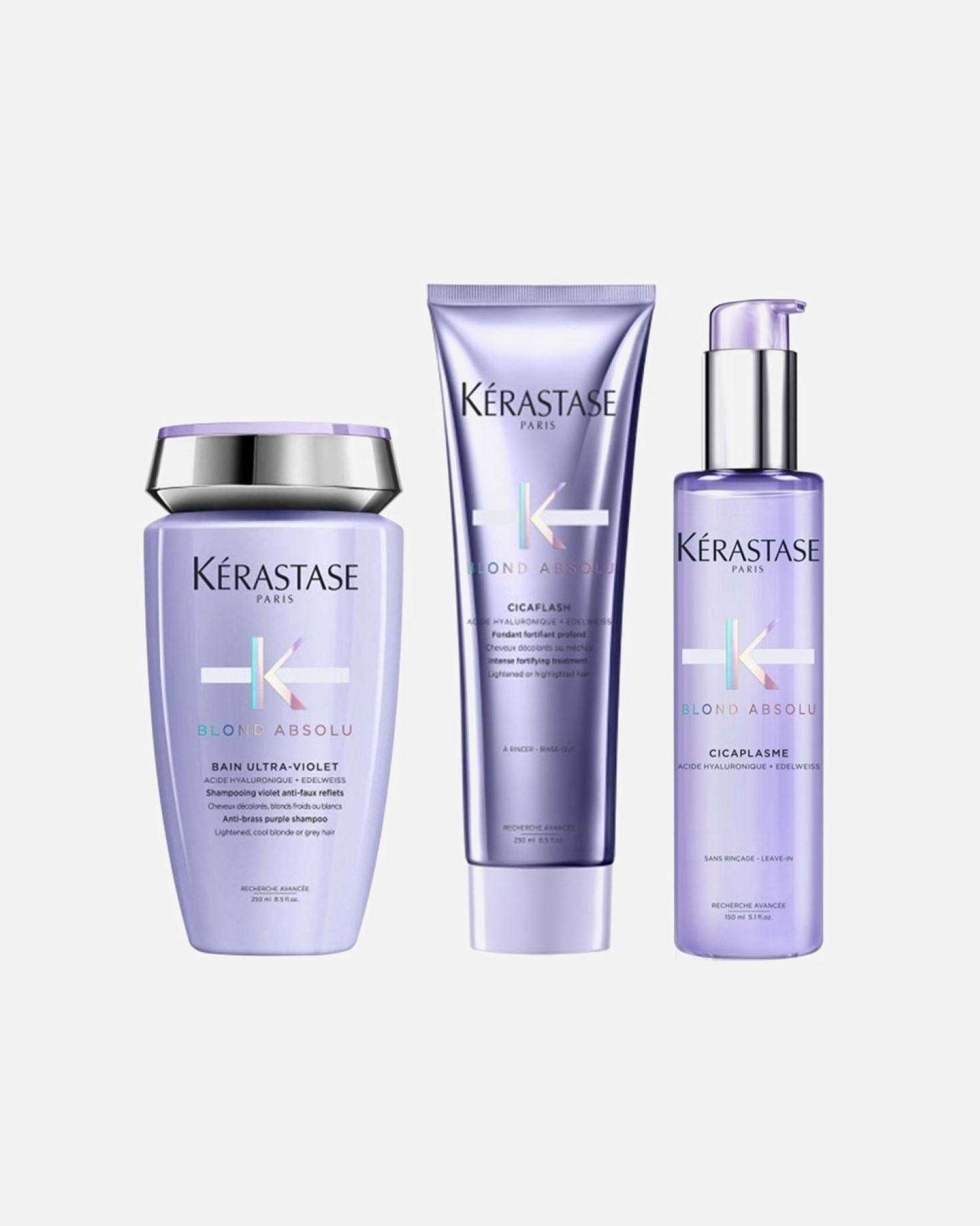 Haarverzorgingsset voor KérastaseBlond Absolu Set UV Cicaplasme (Ultra-Violet/ Conditioner/ Cicaplasme)1 stuk