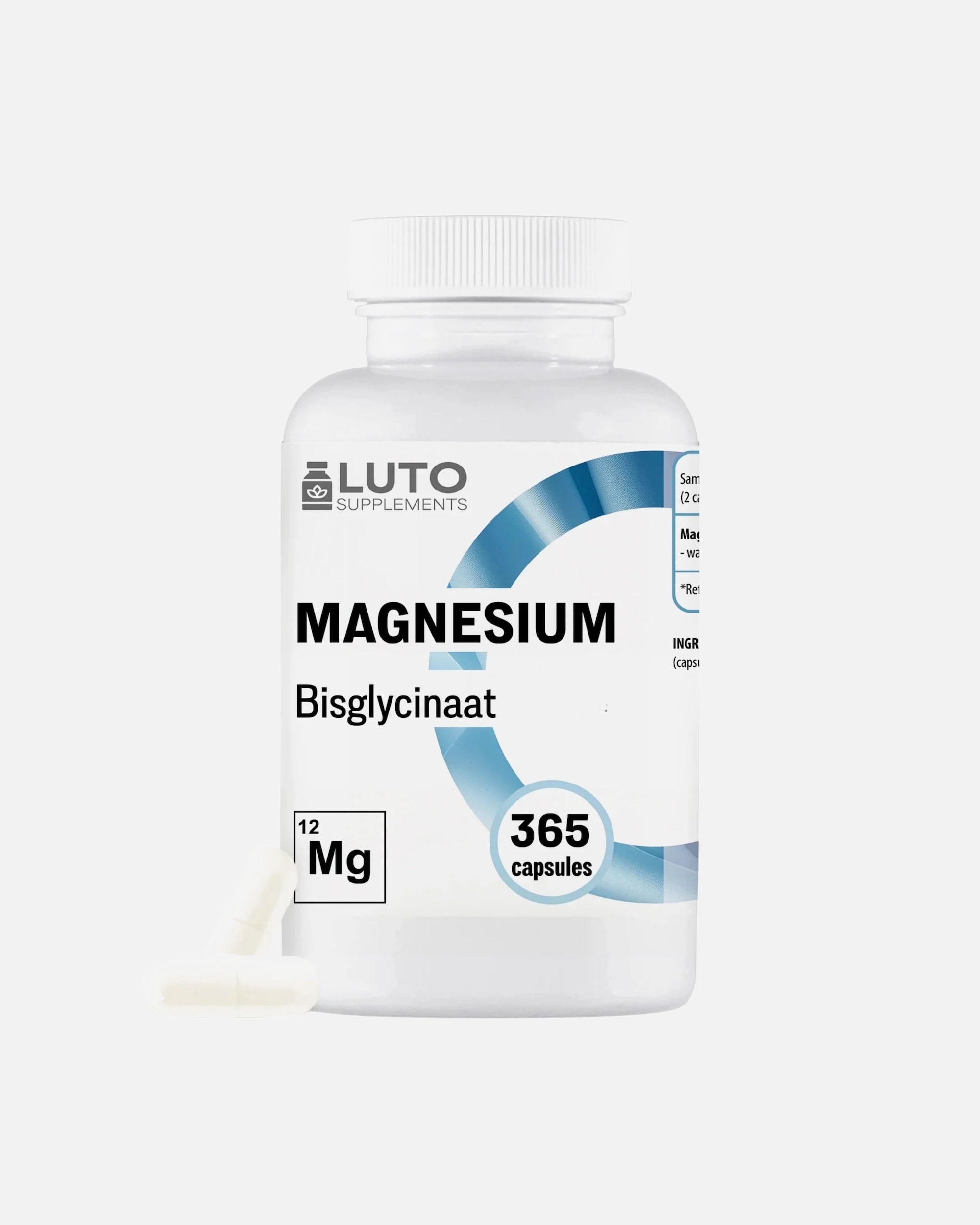 Voedingssupplement voor UnisexLUTO SUPPLEMENTSDefault Brand LineMagnesium Bisglycinaat365 capsules