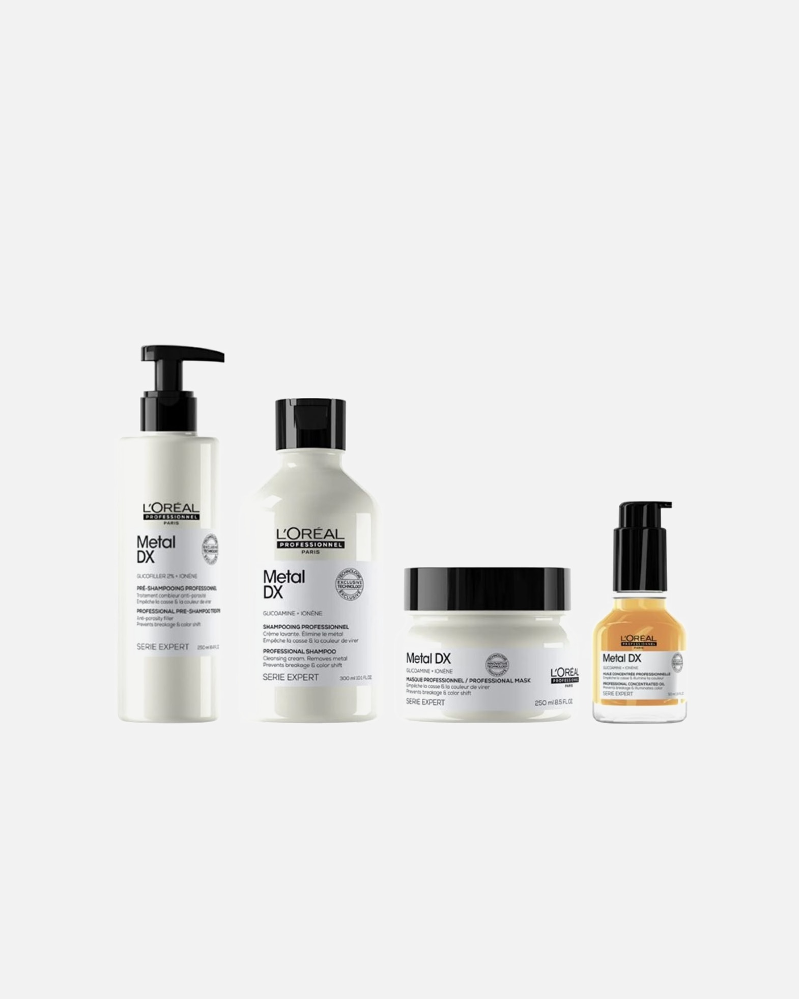 Haarverzorgingsset voor L´Oréal ProfessionnelMetal DX Pre-Shampoo 4-delige Set Oil1 stuk