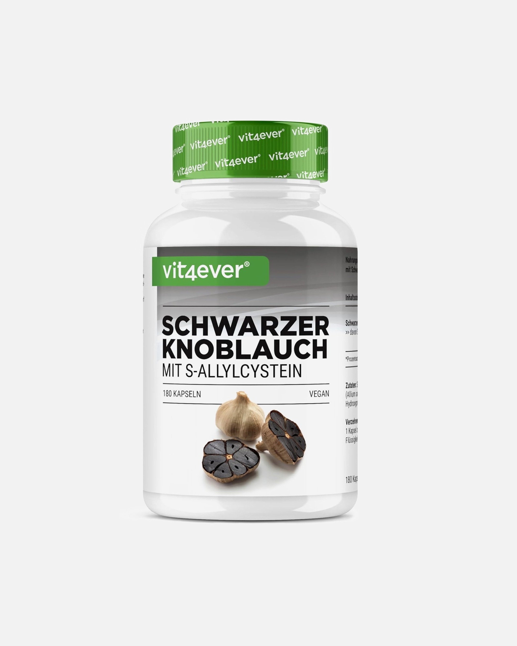 Voedingssupplement voor UnisexVit4everDefault Brand LineZwarte knoflook extract met S-allylcyteïne180 capsules