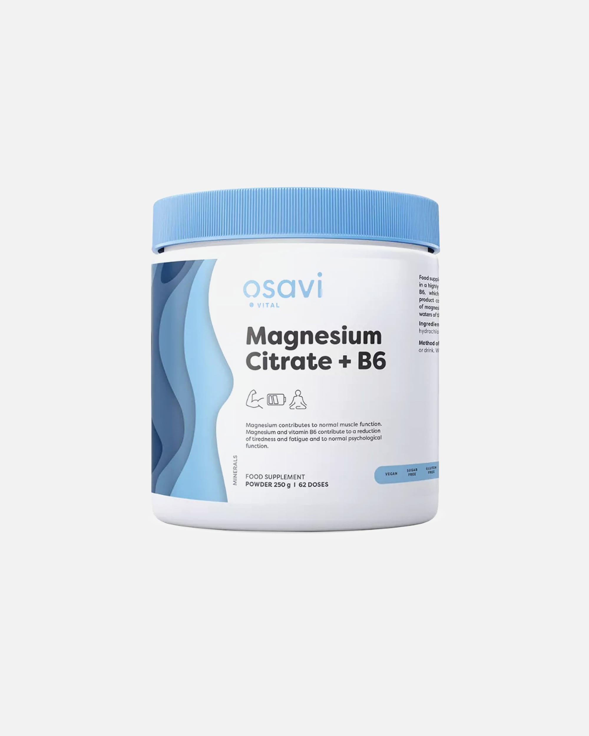 Voedingssupplement voor UnisexOsaviDefault Brand LineMagnesium Citraat met Vitamine B6 Poeder250g