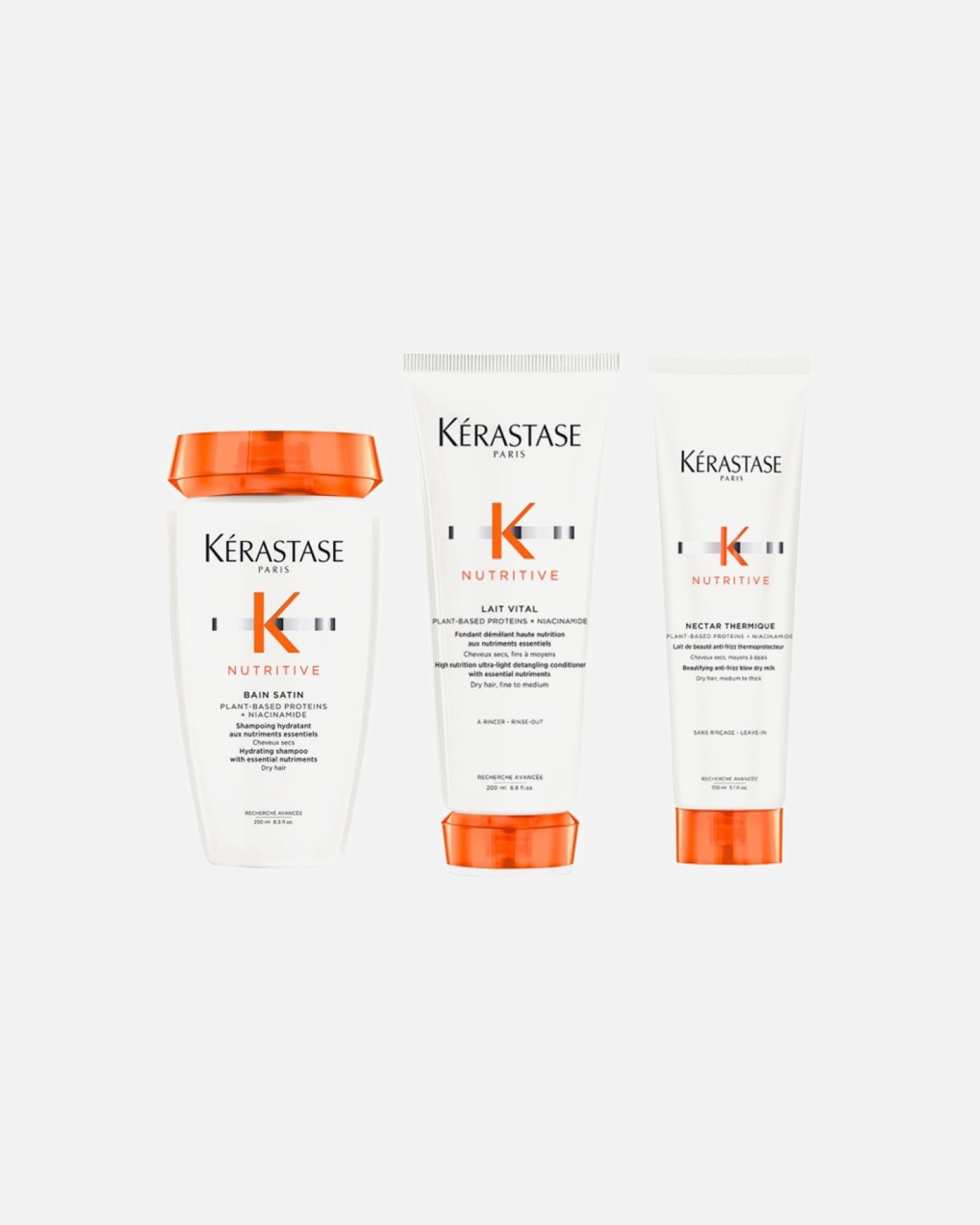 Haarverzorgingsset voor KérastaseNutritive Set Nectar (Bain Satin/ Fondant/ Nectar Thermique)1 stuk