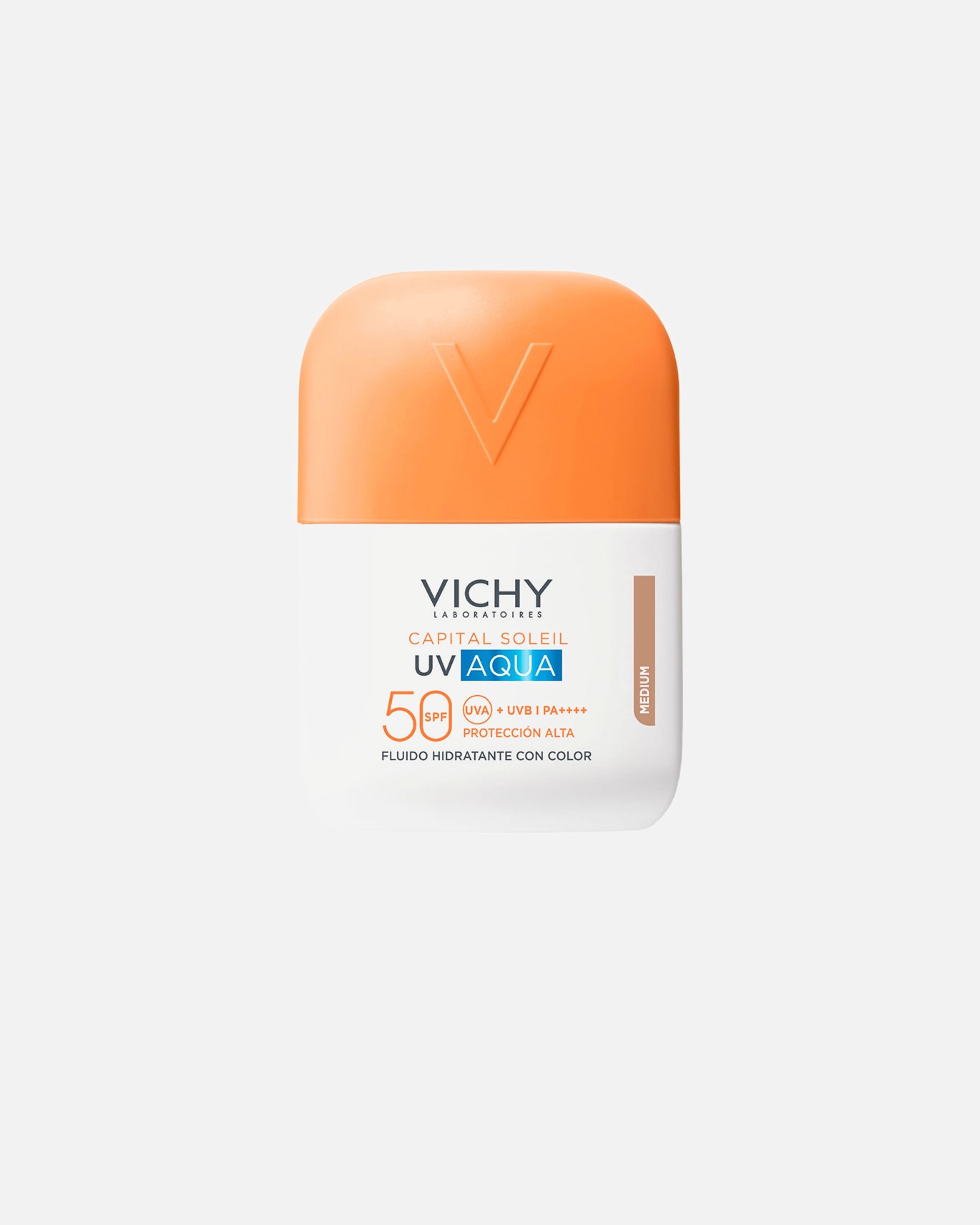 Zonnebrandcrème voor het gezicht voor UnisexVichyCAPITAL SOLEIL UV AQUA hydraterende lotion met kleur SPF50Medium