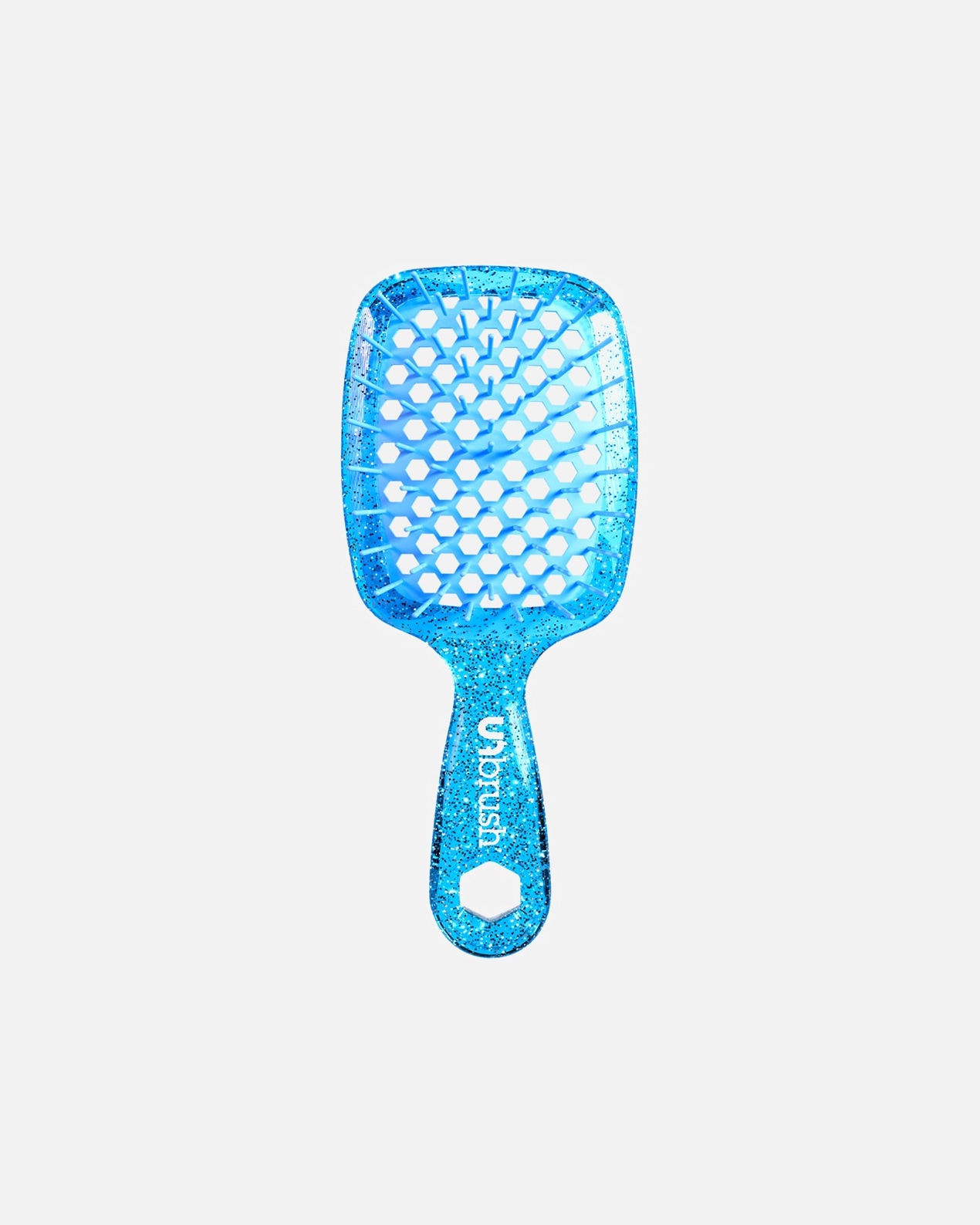 Ontklitter voor UnisexUNbrushDetangling Hair Brush Mini Glitter - Sapphire1 stuks