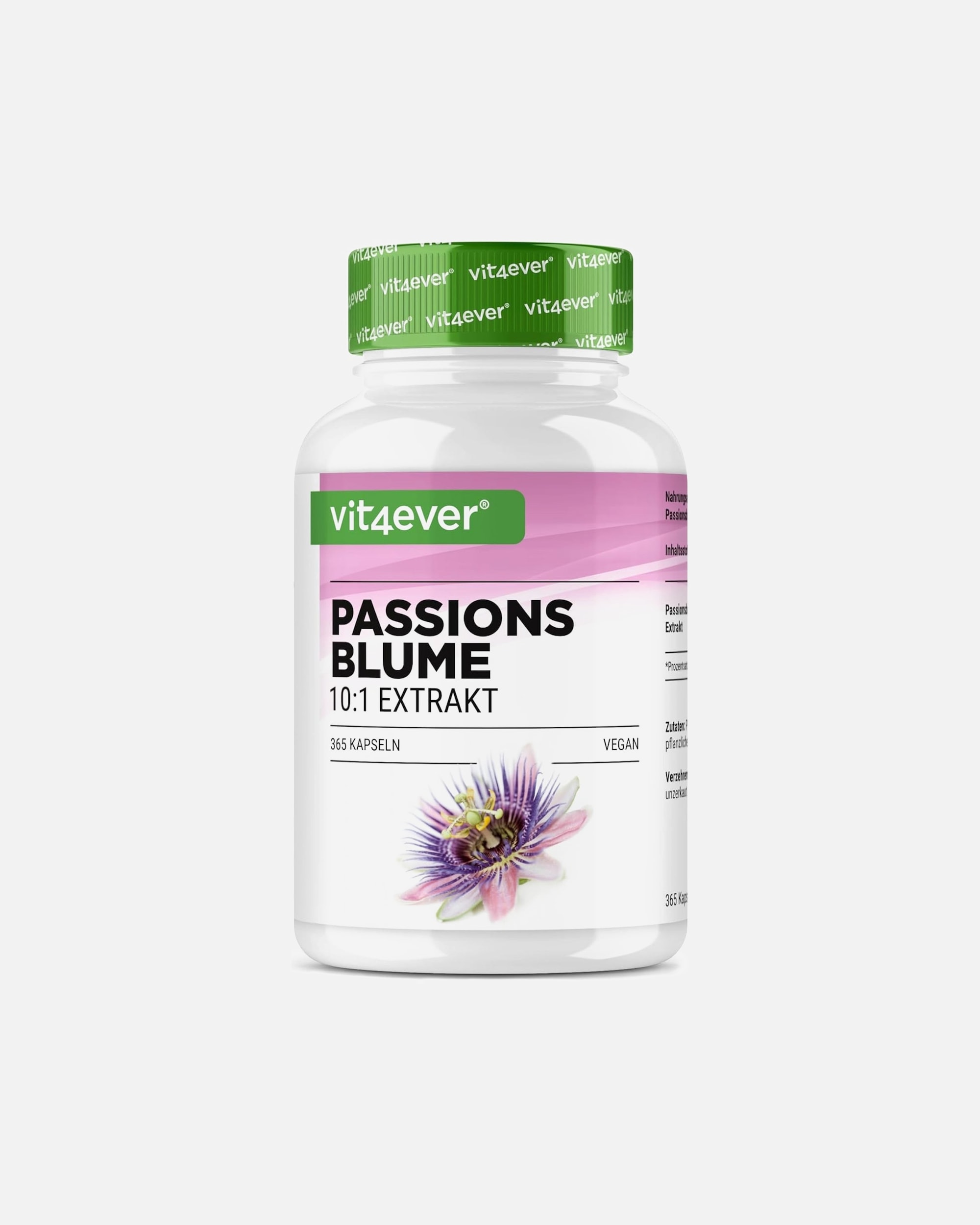 Voedingssupplement voor UnisexVit4everDefault Brand LinePassiebloem Extract365 capsules