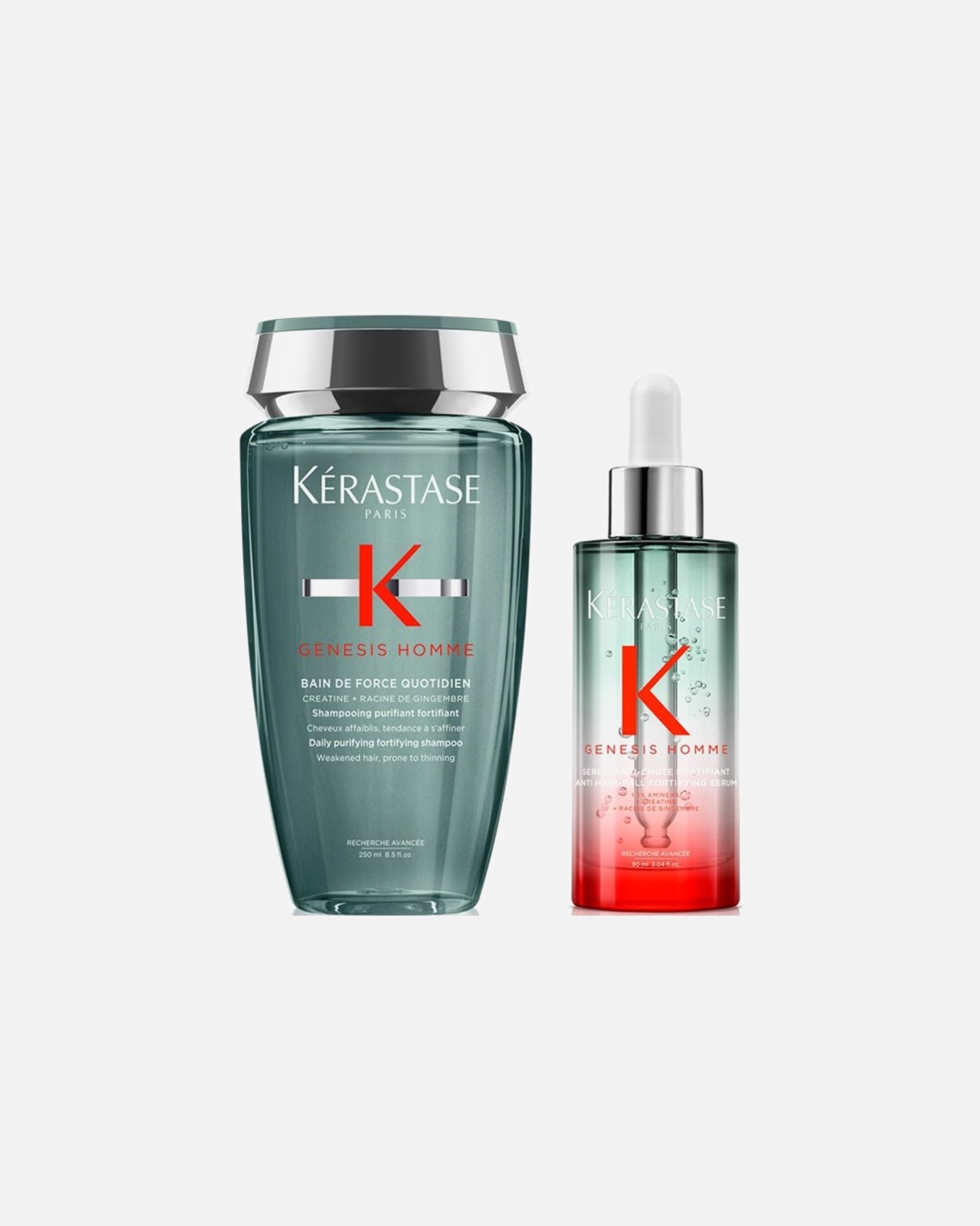 Haarverzorgingsset voor KérastaseGenesis HOMME Set 1 Serum (Bain de Force/ Serum Anti-Chute Homme)1 stuk