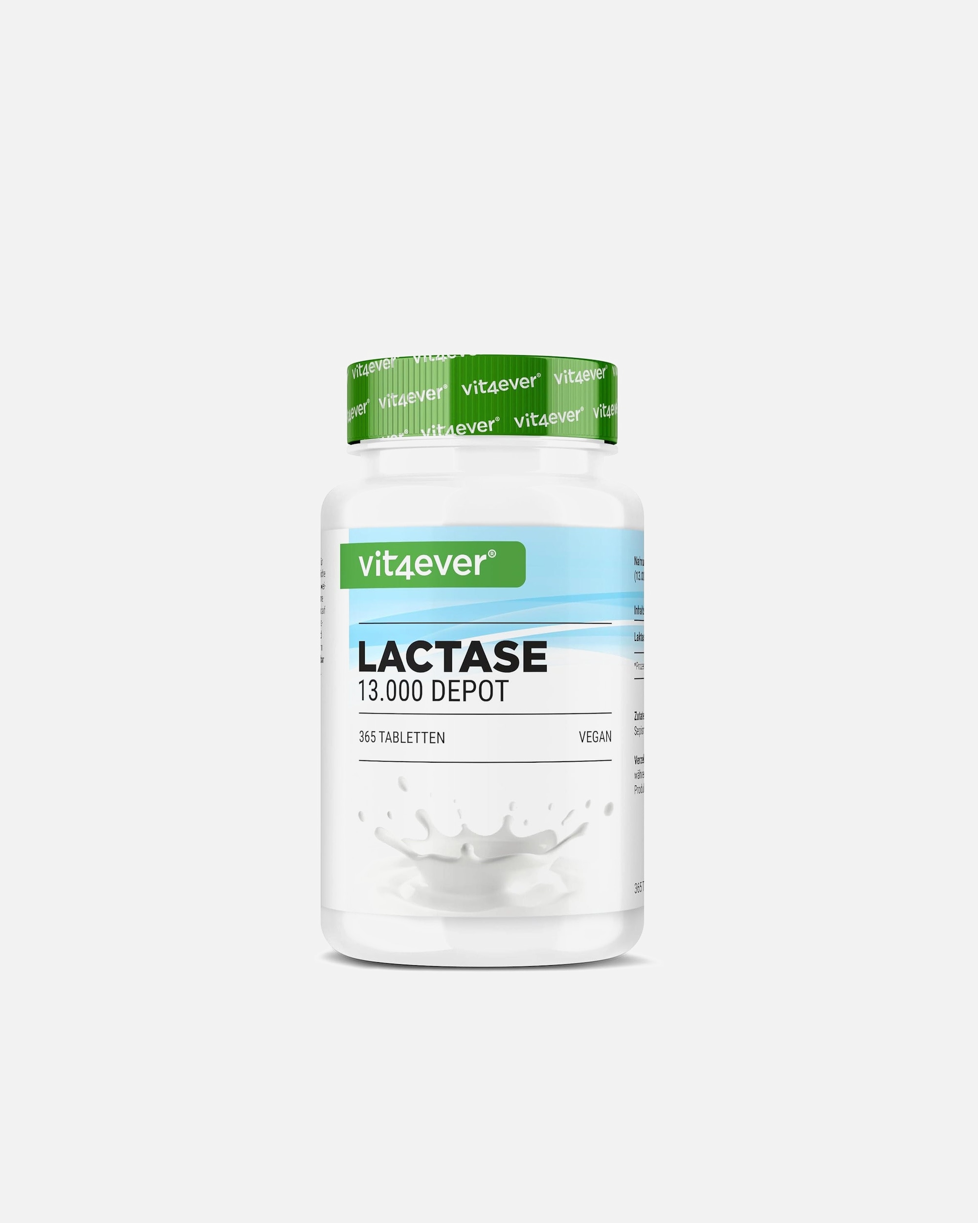 Voedingssupplement voor UnisexVit4everDefault Brand LineLactase 13.000 FCC Slow-release13.000 Slow Release 365 tabletten
