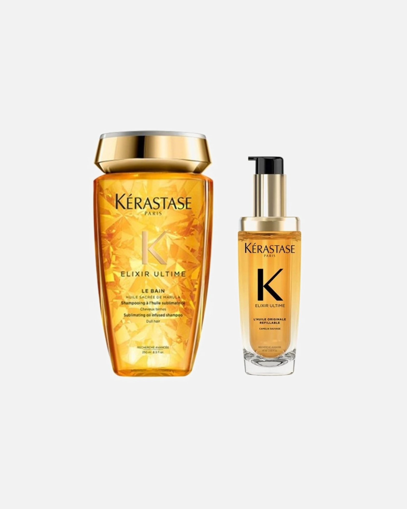 Haarverzorgingsset voor KérastaseElixir Ultime Duo Set L'Huile Originale (Shampoo / Haarolie)1 stuk