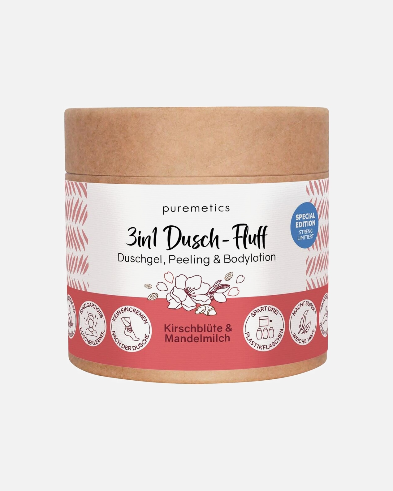 Douchegel voor UnisexpuremeticsDouche Fluff Kersenbloesem & Amandelmelk250 g