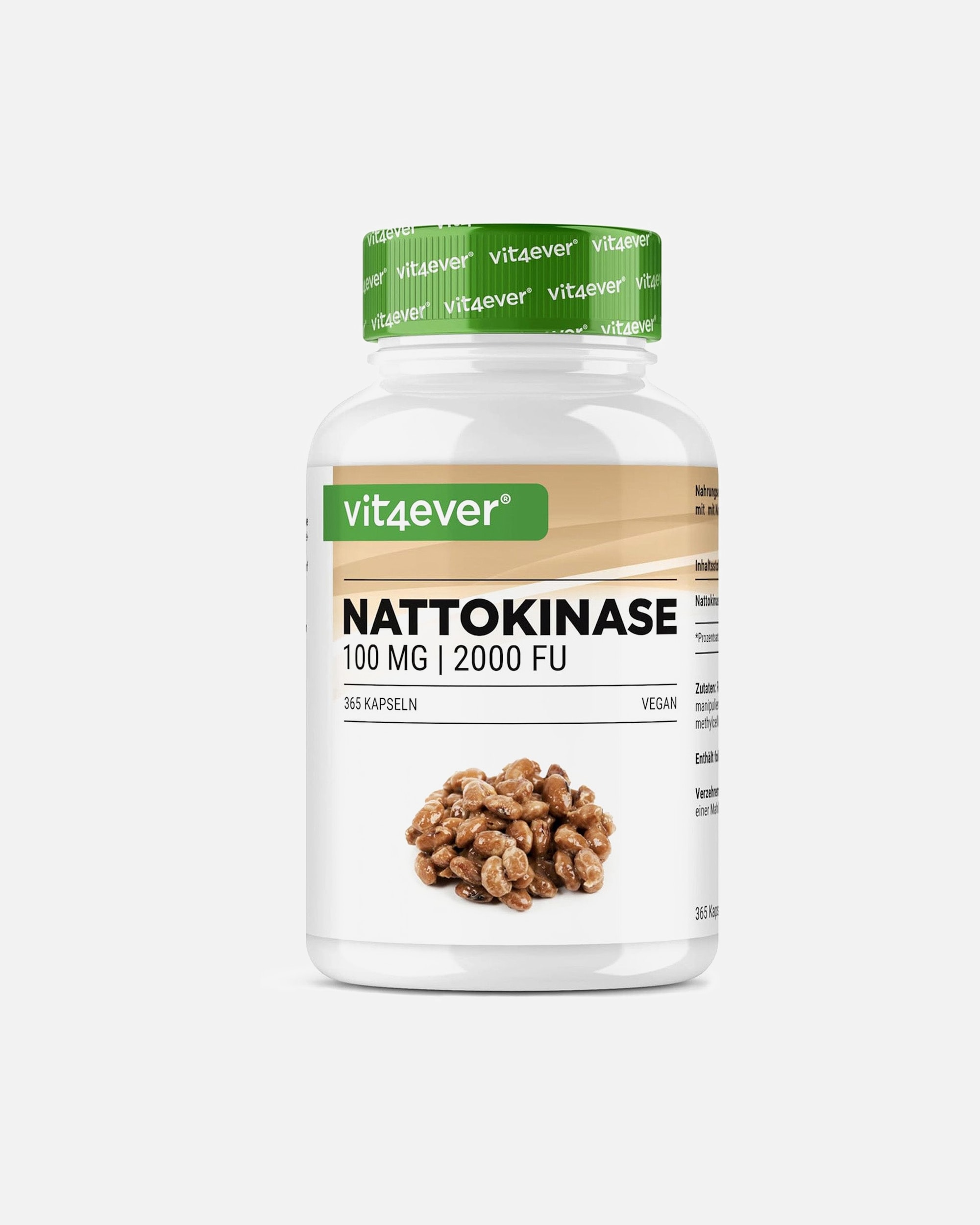 Voedingssupplement voor UnisexVit4everDefault Brand LineNattokinase365 capsules