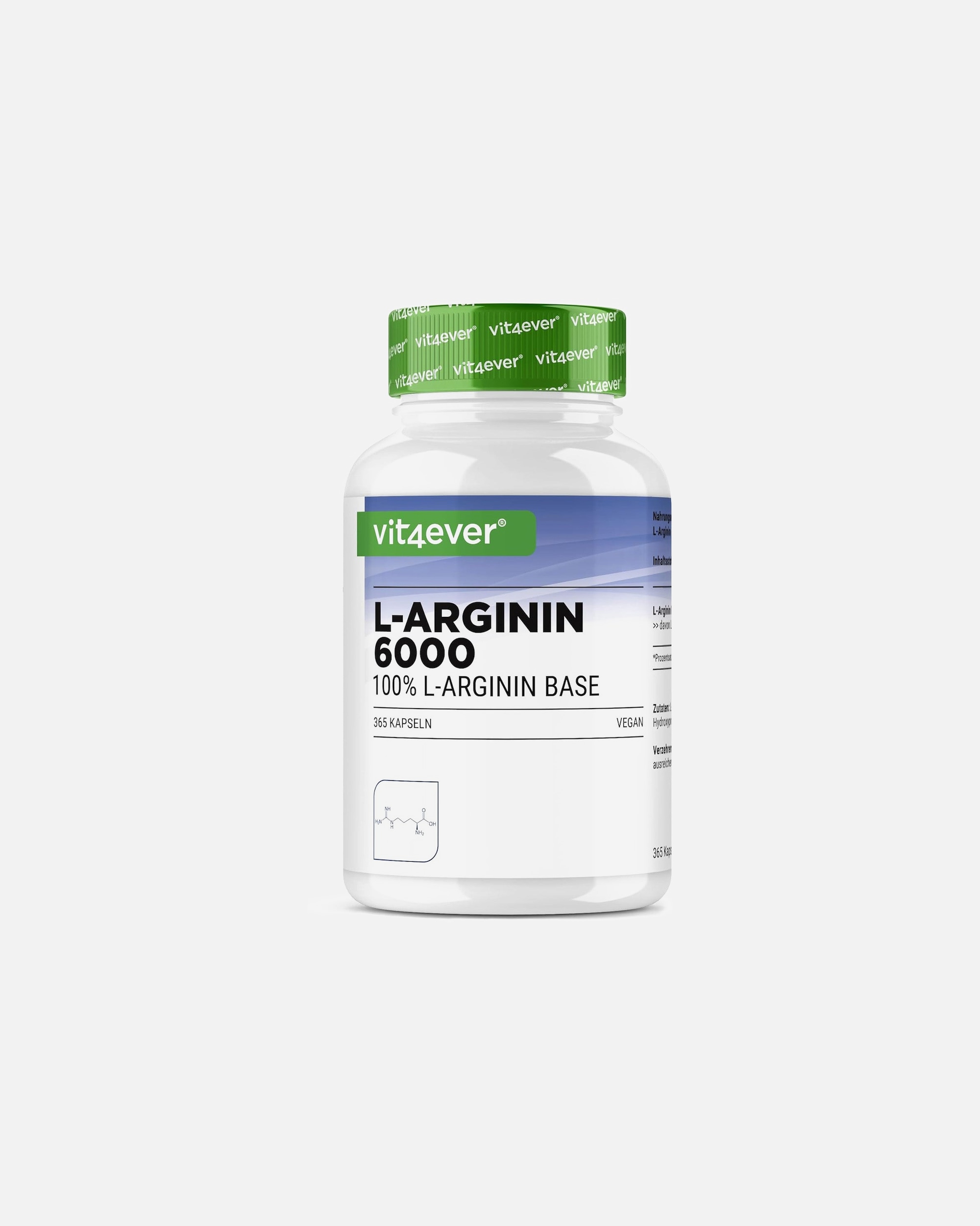 Voedingssupplement voor UnisexVit4everDefault Brand LineL-Arginine Base365 capsules