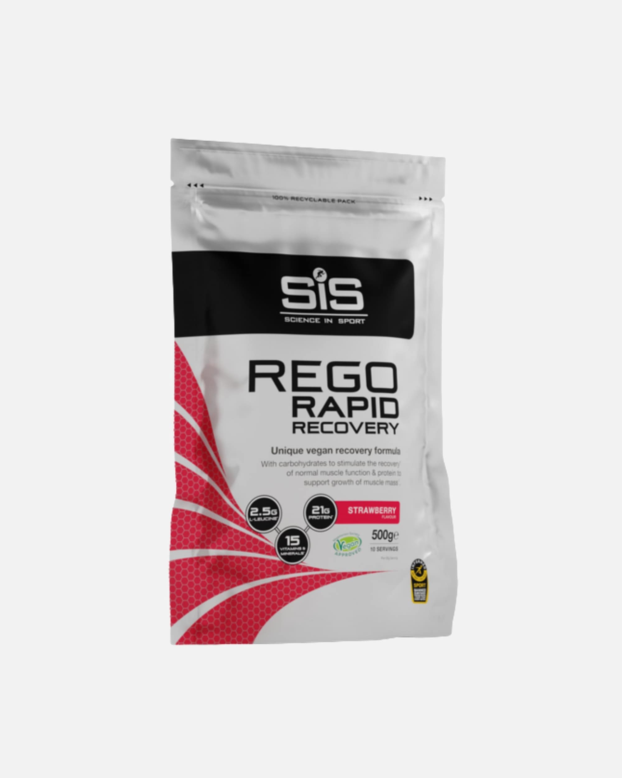 Voedingssupplement eiwitten voor UnisexScience in SportDefault Brand LineREGO Rapid Recovery Drink poederAardbei