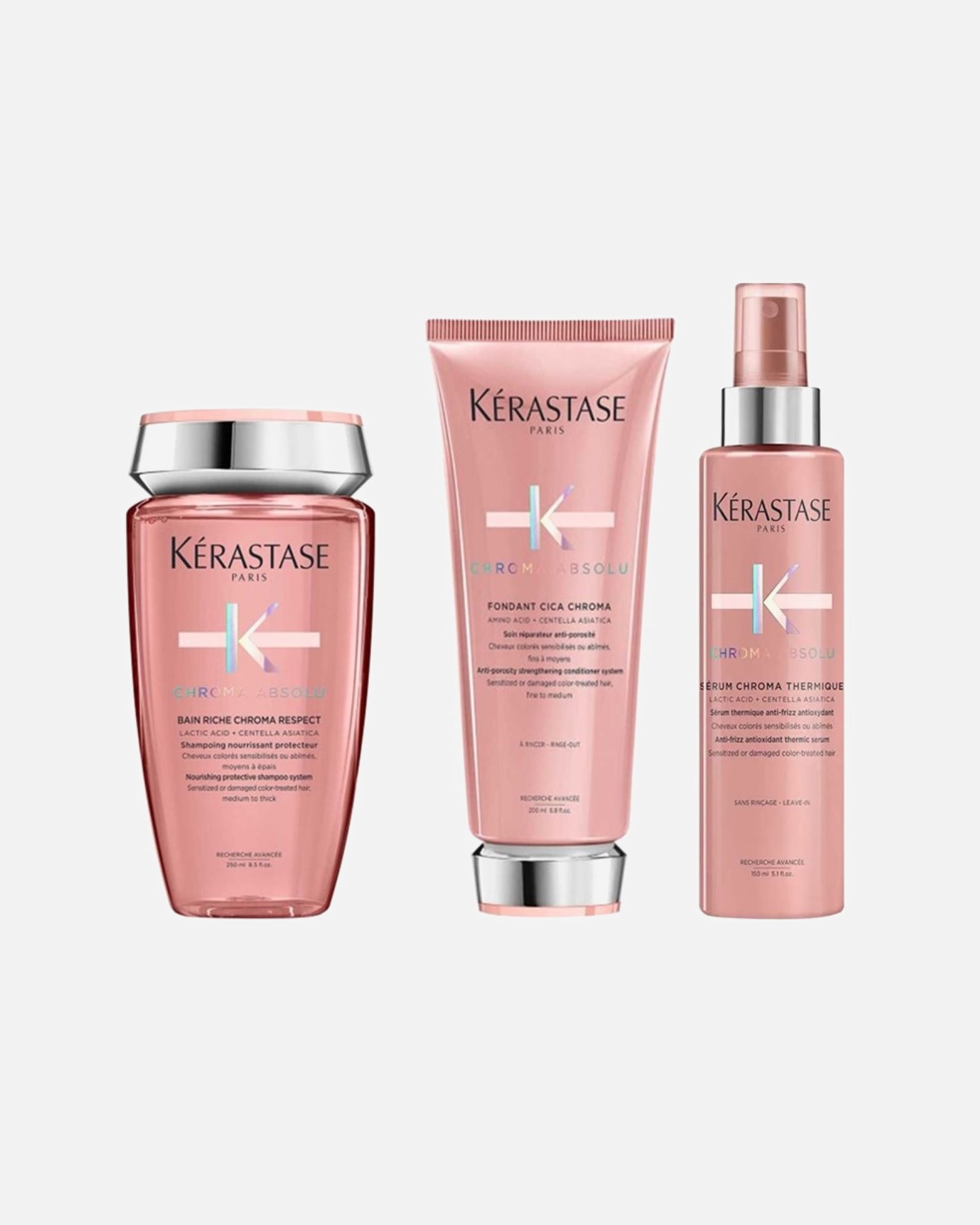 Haarverzorgingsset voor KérastaseChroma Absolu Set RICHE Serum (Bain Riche/ Conditioner/ Serum Protect)1 stuk