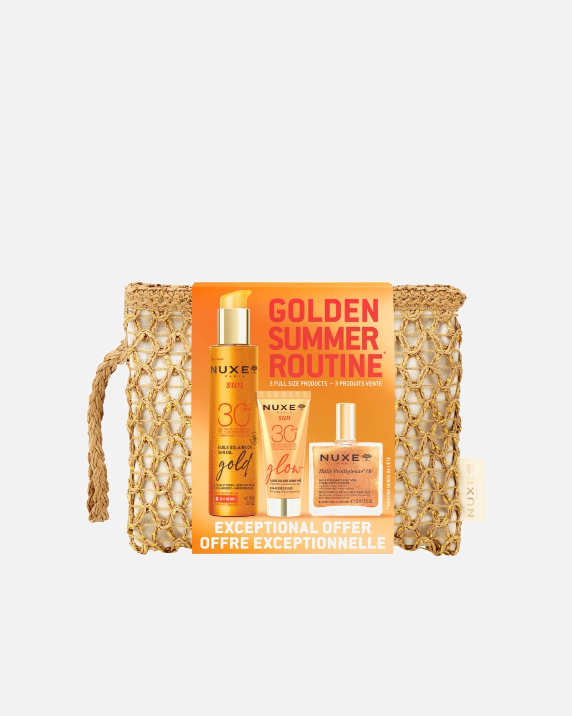 Reisset voor UnisexNUXEGolden Summer Routine1 stuk
