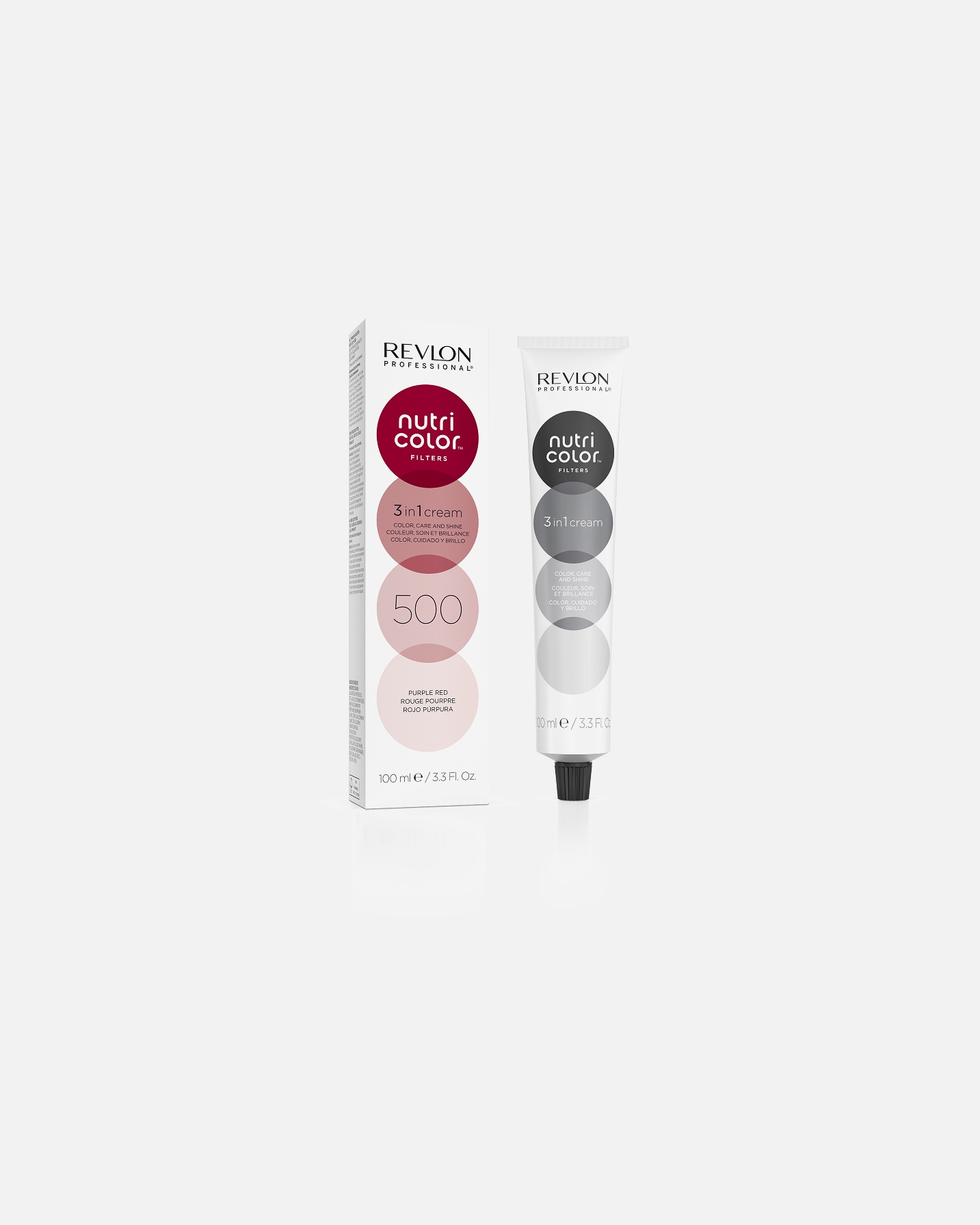 Haarverf voor UnisexRevlon ProfessionalNutri ColorFilters 3 in 1 Cream Nr. 500 - Purpurrot500 - PURPLE RED