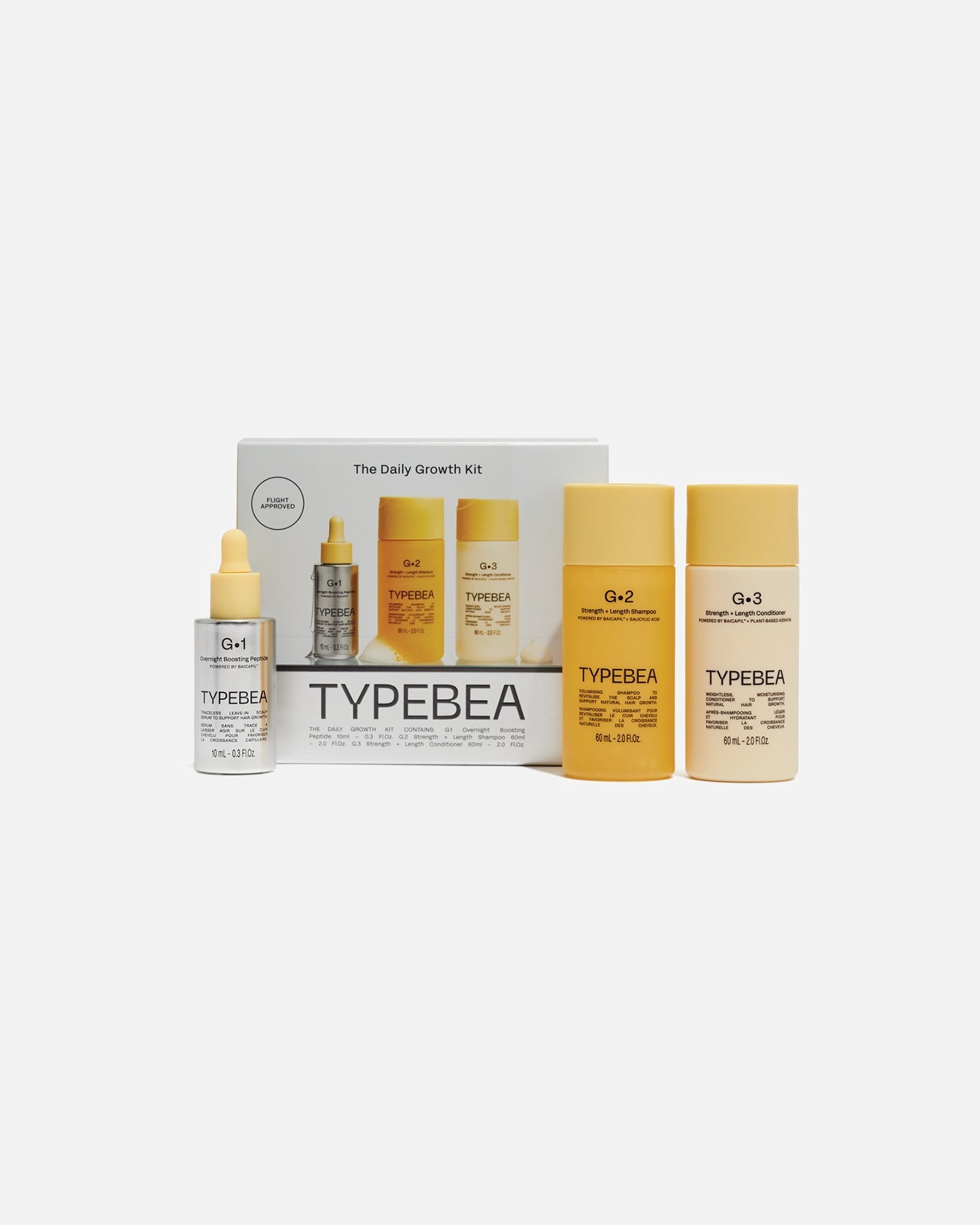 Haarverzorgingsset voor UnisexTYPEBEAG•LineThe Daily Growth Kit, (G·1, G·2, G·3 Minis)1 stuk