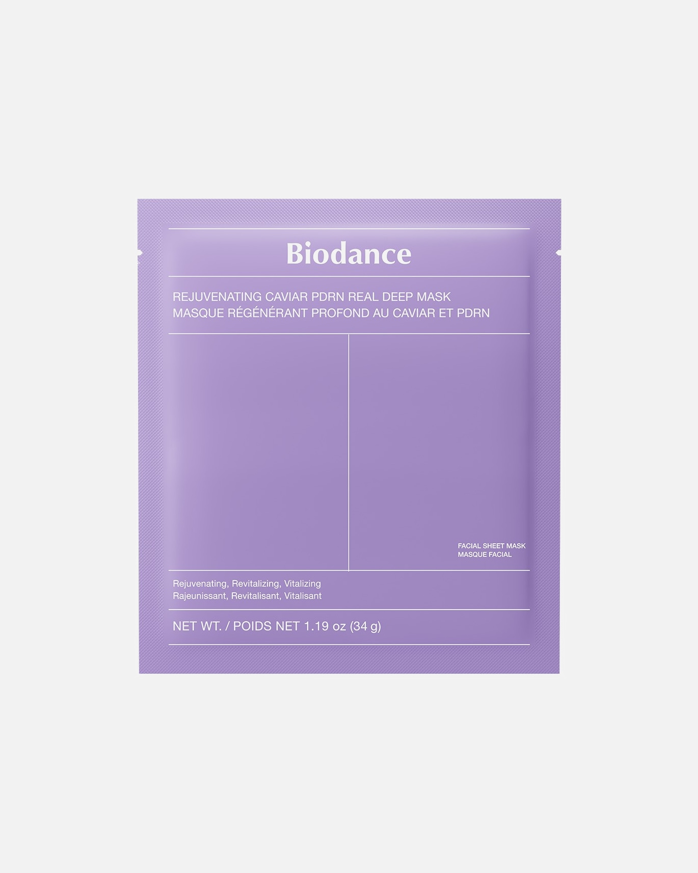 Sheetmasker voor UnisexBiodanceDefault Brand LineRejuvenating Caviar PDRN Real Deep Mask1 stuk