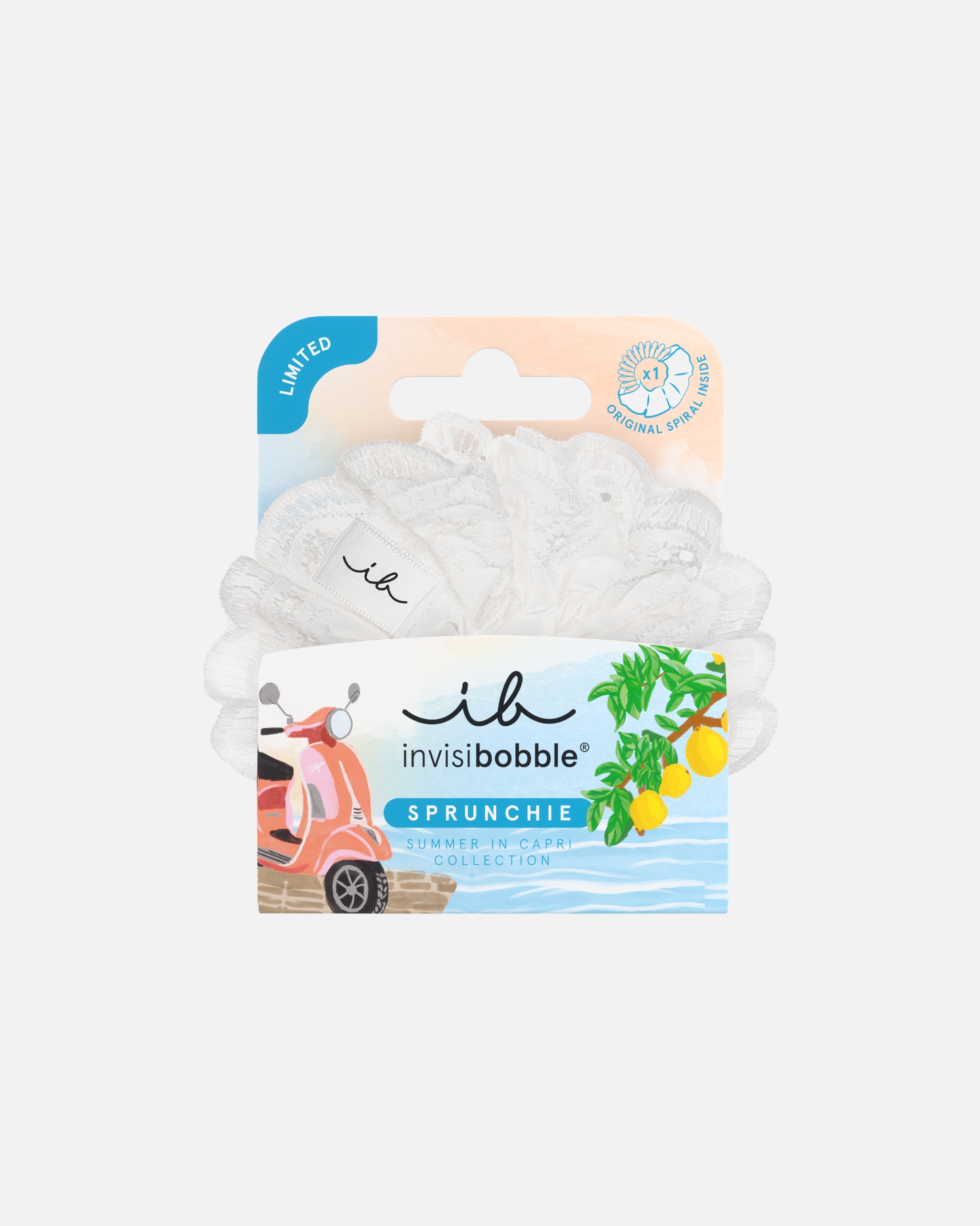 Haarelastiekje voor UnisexInvisibobbleSprunchieBlanco Bliss1 stuk