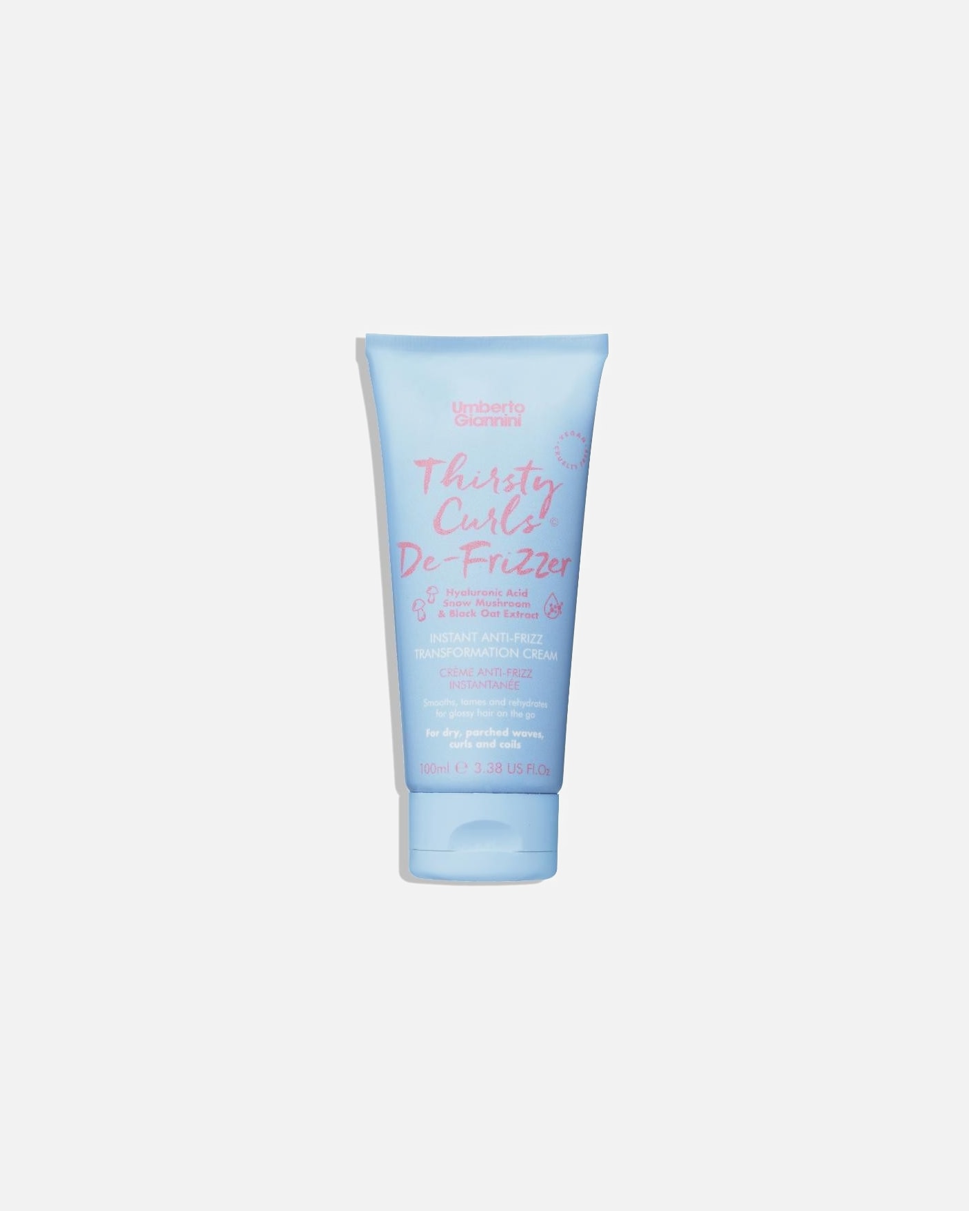 Haarcrème voor Umberto GianniniThirsty Curls Instant Anti-Frizz Cream100 ml