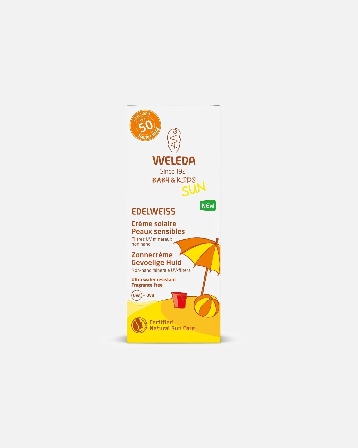 Zonnebrandcrème voor UnisexWeledaZonnecrème Gevoelige Huid SPF5050 ml
