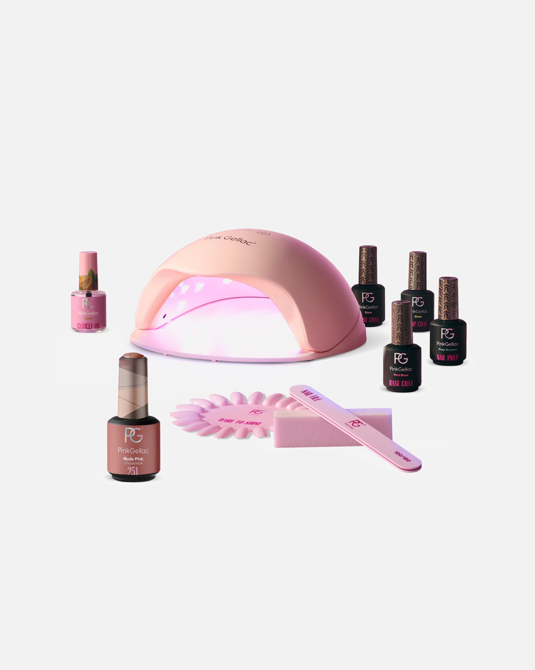 UV-nagellak voor Pink GellacPremium Starter Set Peel & Soak Off1 stuk
