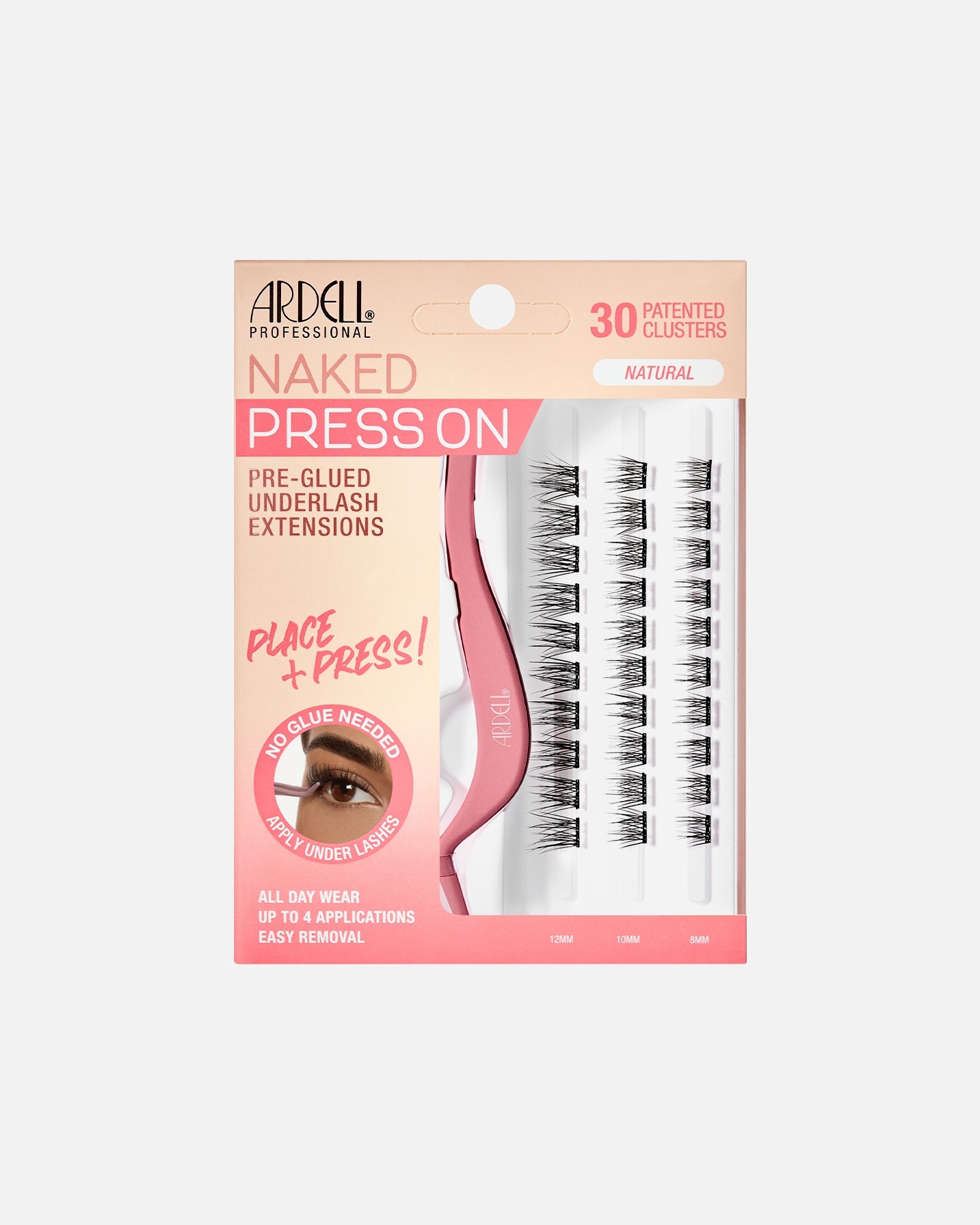 Nepwimpers voor UnisexArdellNaked LashesPress On Natural30 st.