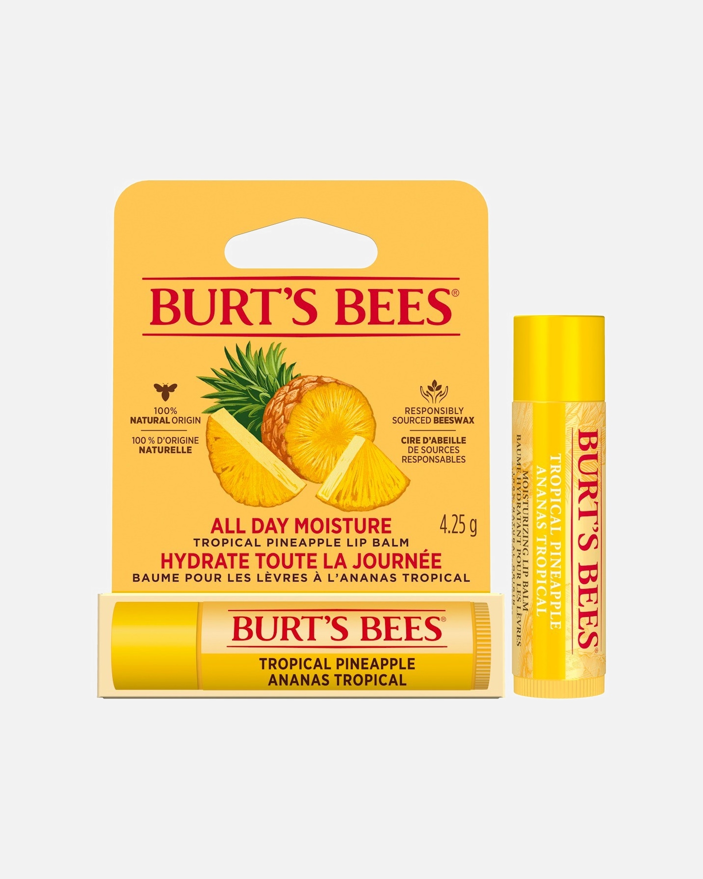 Lippenbalsem voor UnisexBurt's BeesTropical Pineapple Blister4.25 g