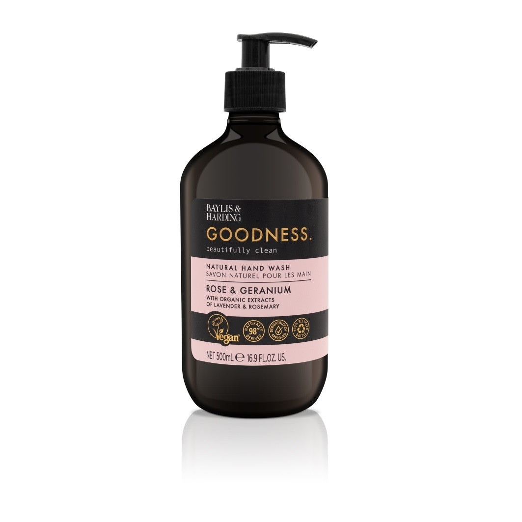 Goodness Hand Wash Rose & Geranium Hand Soap