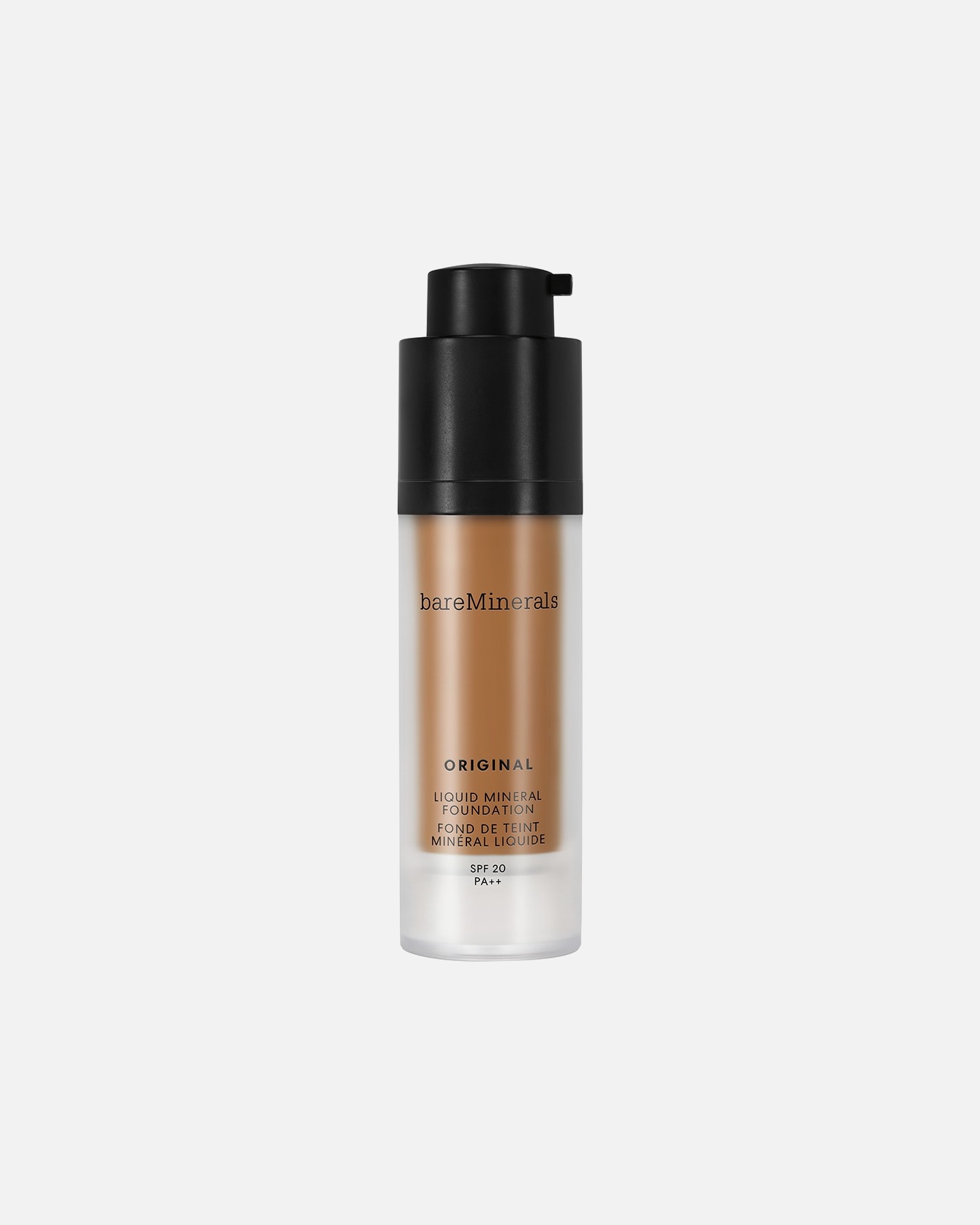 Foundation voor UnisexbareMineralsOriginalLiquid Mineral Foundation Broad Spectrum SPF 2026 - WARM DARK