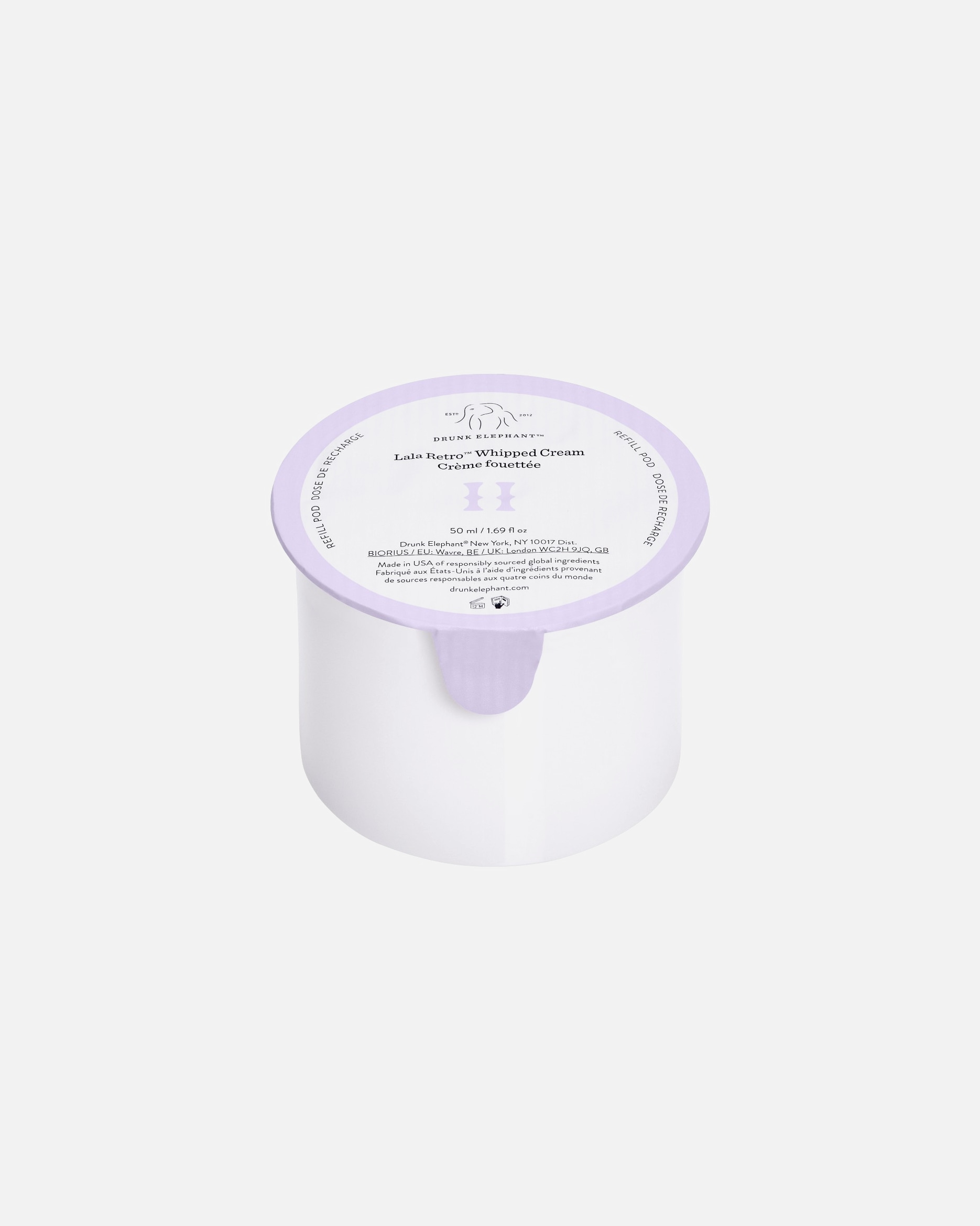 Gezichtscrème voor UnisexOver Drunk ElephantLala Retro Whipped Cream50 ml - Refill