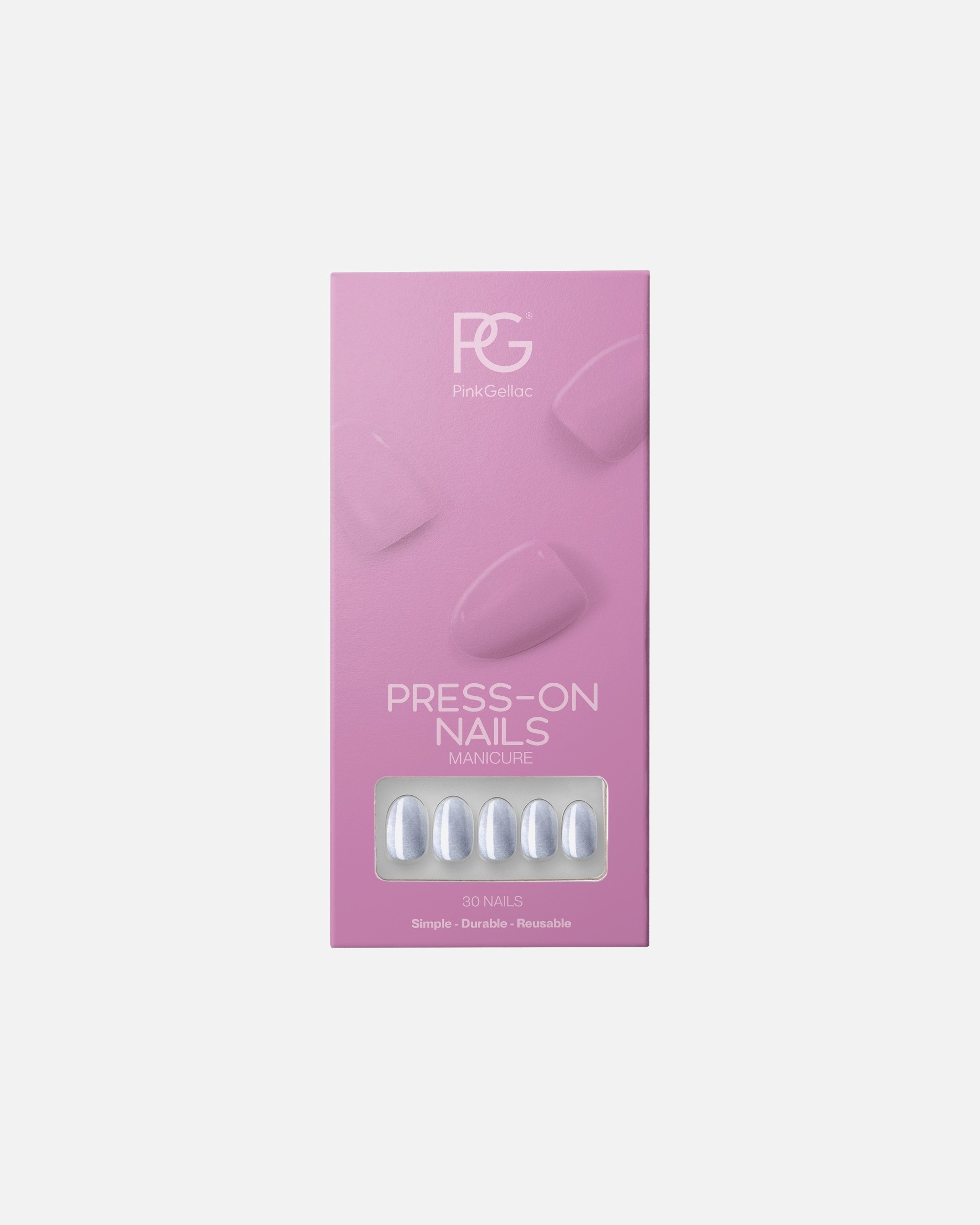 Kunstnagels voor UnisexPink GellacAcrylnagels SmallCAT EYE AQUATIC