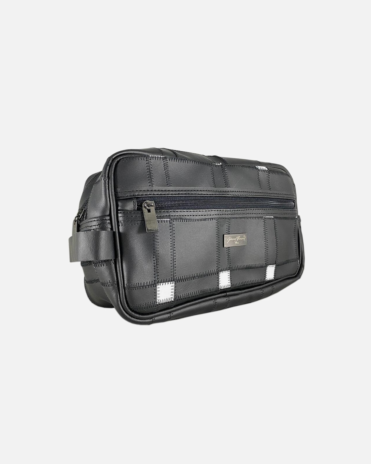 Toilettas voor UnisexDouglas AccessoiresLeer Zwart/Wit1 stuk