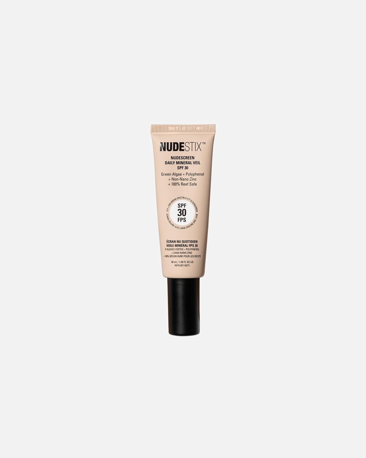 Hydraterend masker voor UnisexNudestixNudescreen Daily Mineral Veil Spf30Nude