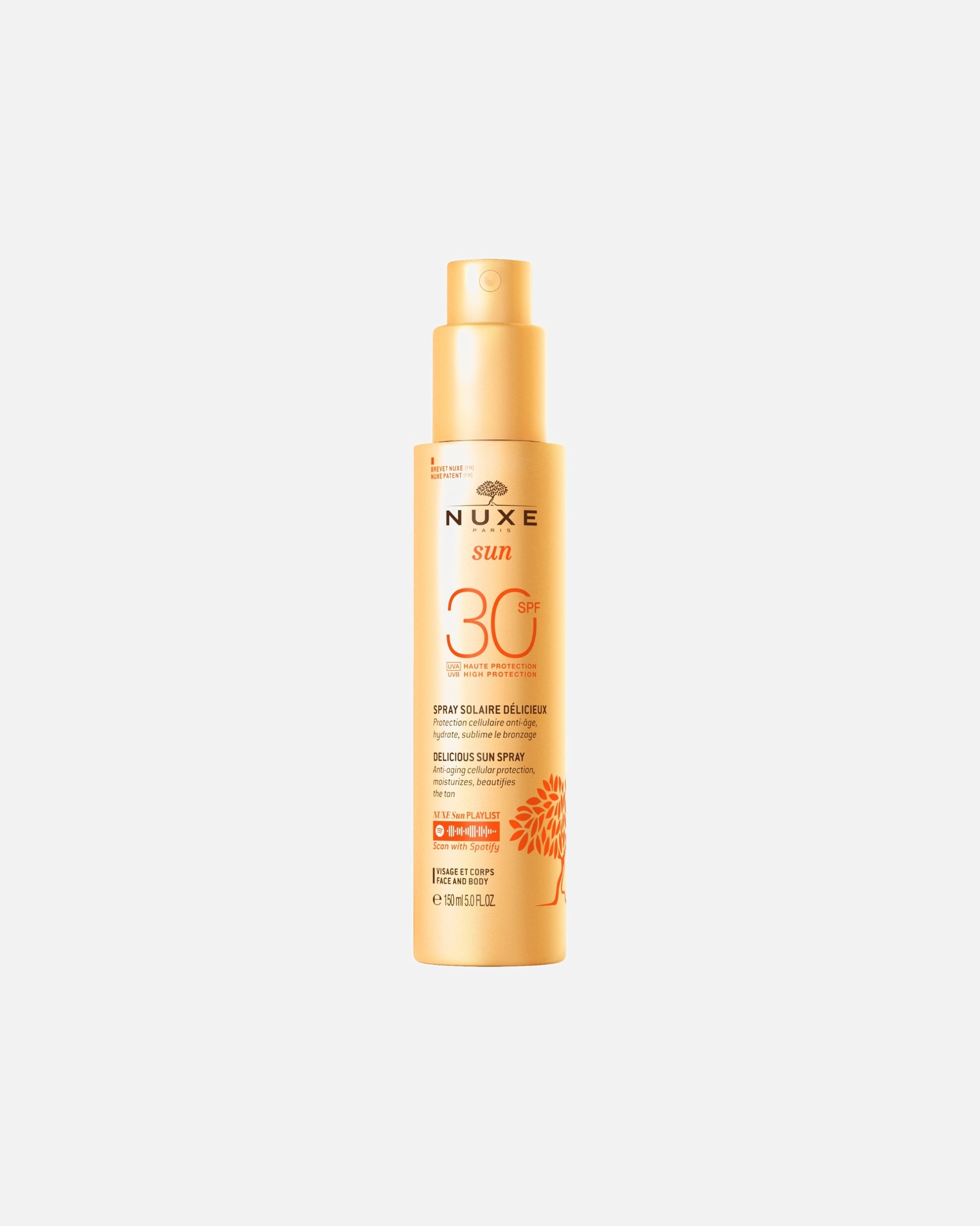Zonnebrandcrème voor UnisexNUXESunDelicious Sun Spray High Protection SPF30 face and body150 ml