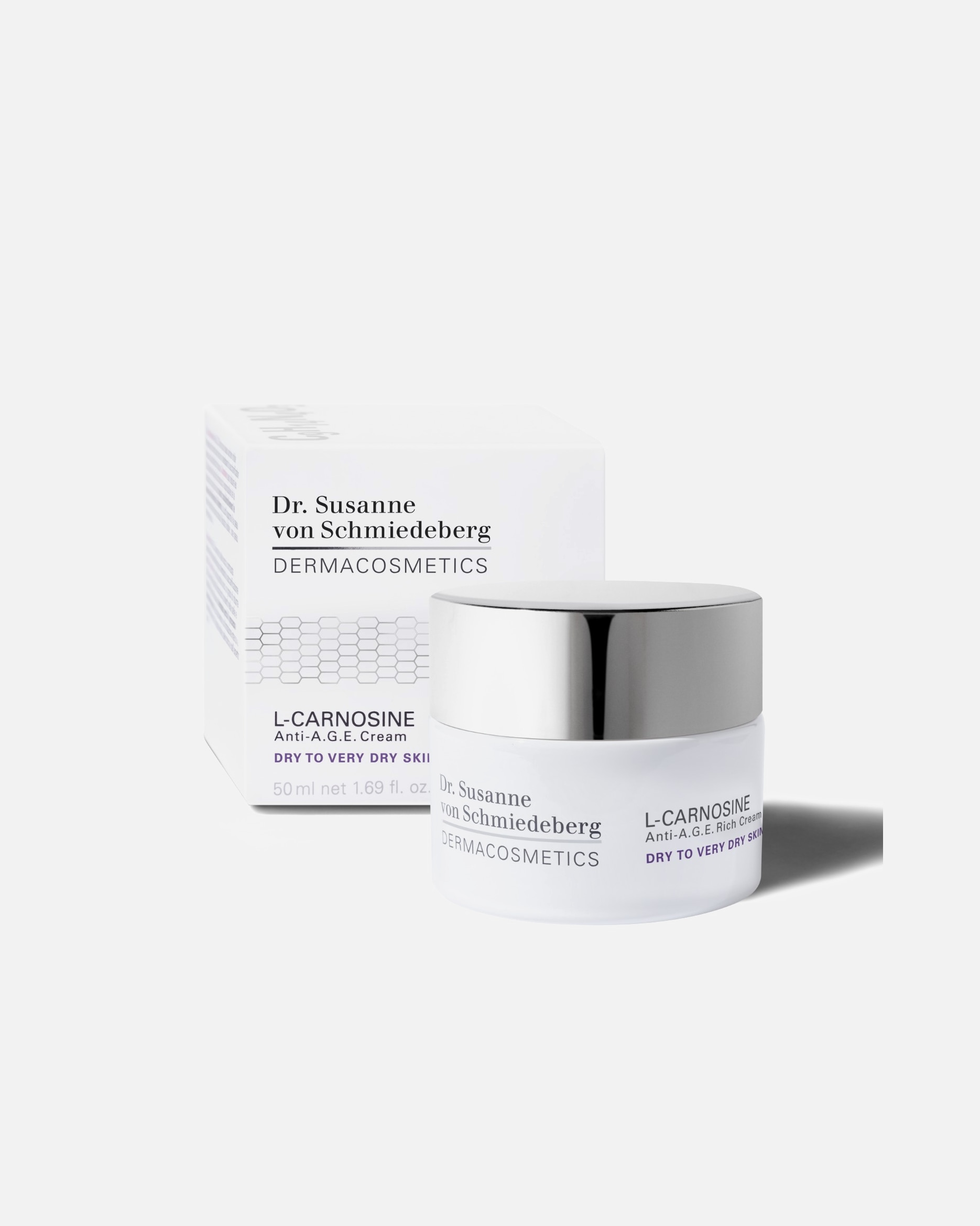 Gezichtscrème voor UnisexDr. Susanne von SchmiedebergL-CarnosineAnti-A.G.E. Cream Dry to Very Dry Skin50 ml