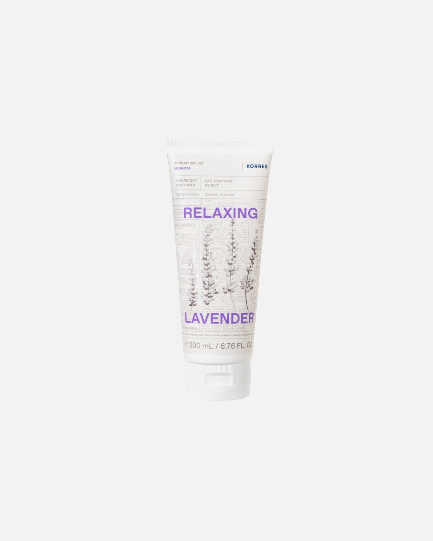 Bodylotion voor UnisexKORRESRELAXING LAVENDER Lichaamsmelk voor de nacht200 ml